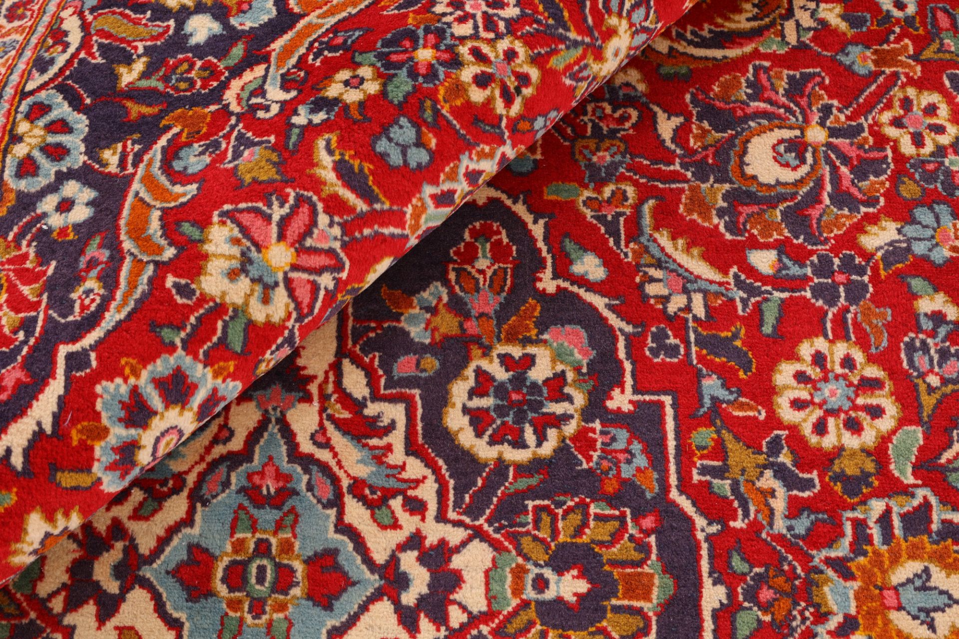 Handgeknüpfter Kashan Perserteppich, 204 × 308 cm, Wolle
