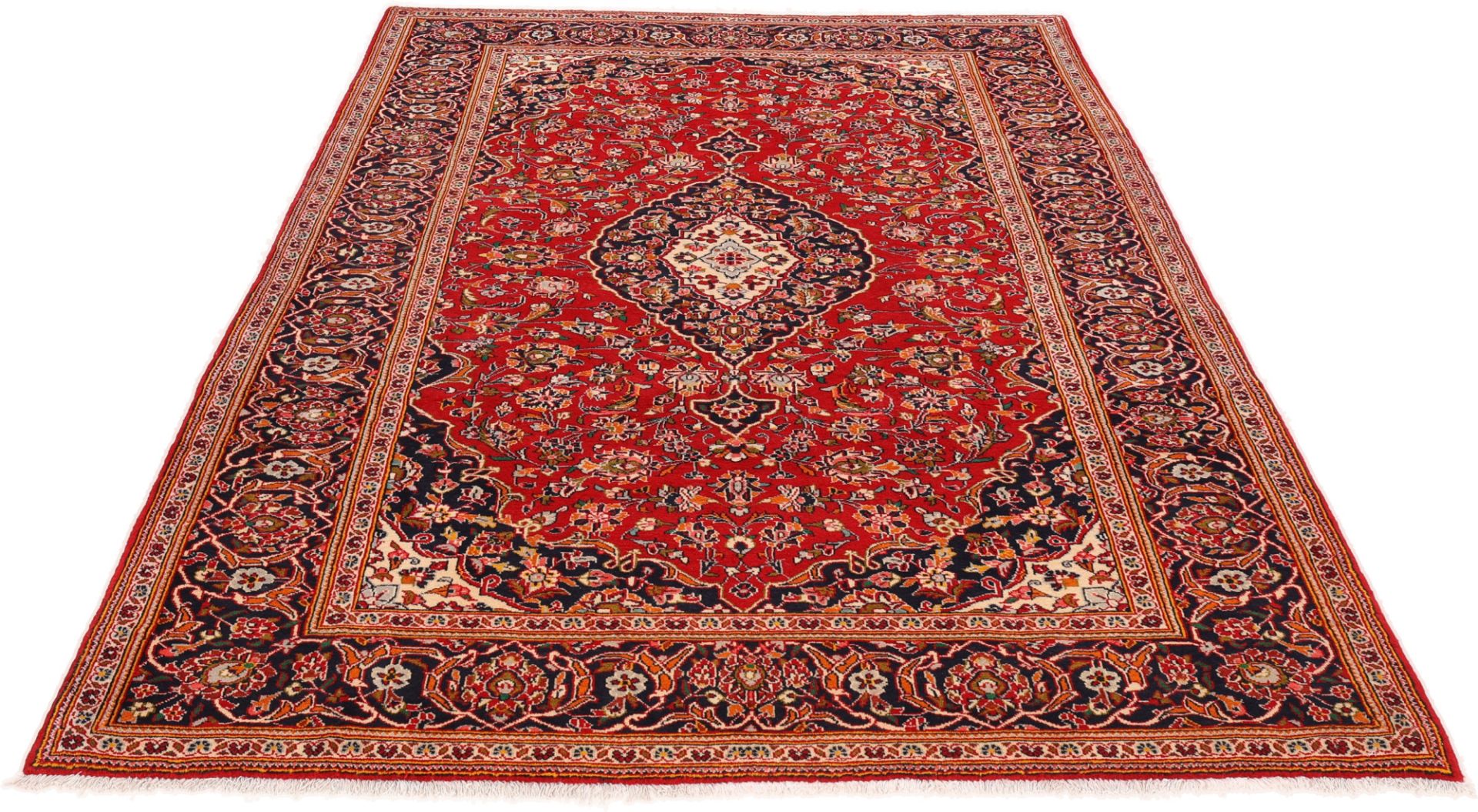 Kashan Perserteppich aus Iran, 212 × 305 cm