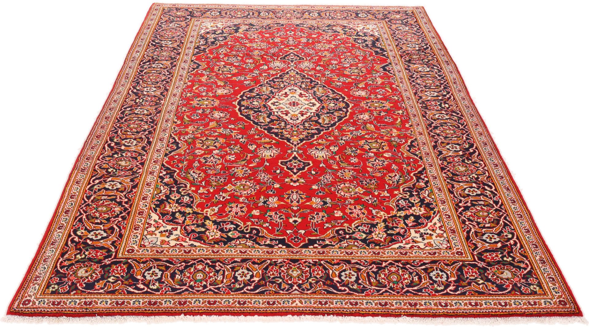 Kashan Perserteppich aus Iran, 212 × 305 cm