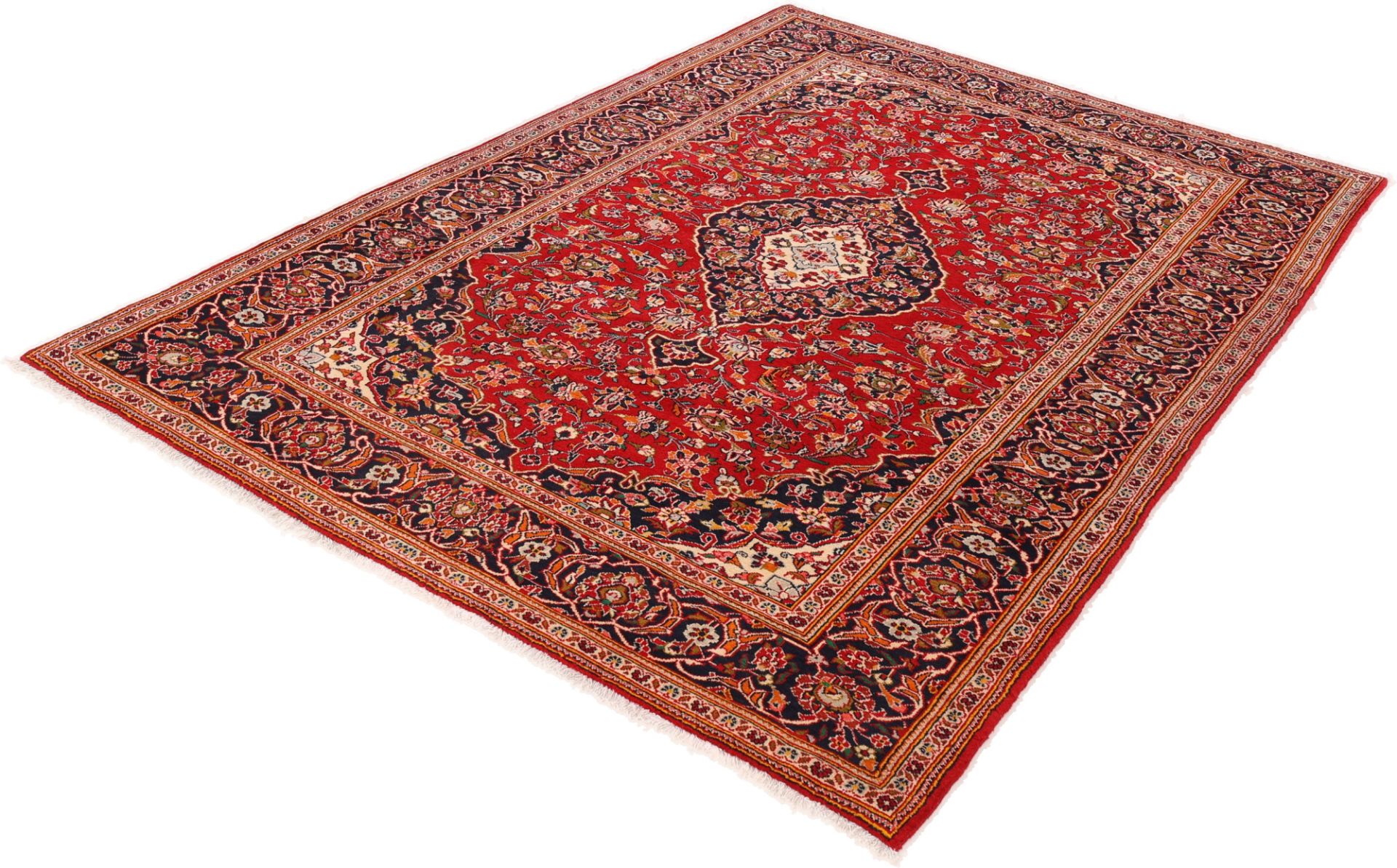 Kashan Perserteppich aus Iran, 212 × 305 cm