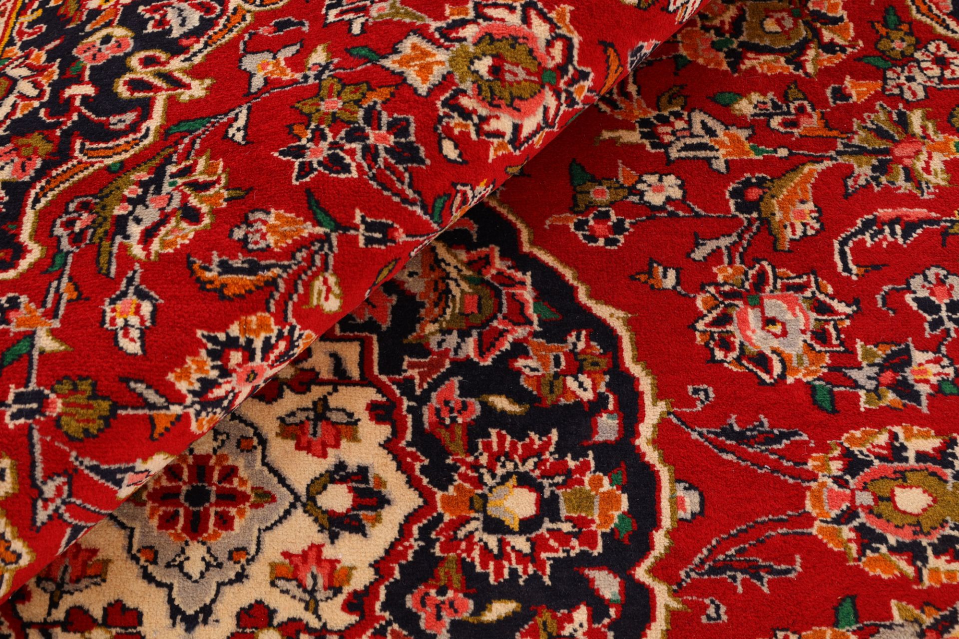 Kashan Perserteppich aus Iran, 212 × 305 cm