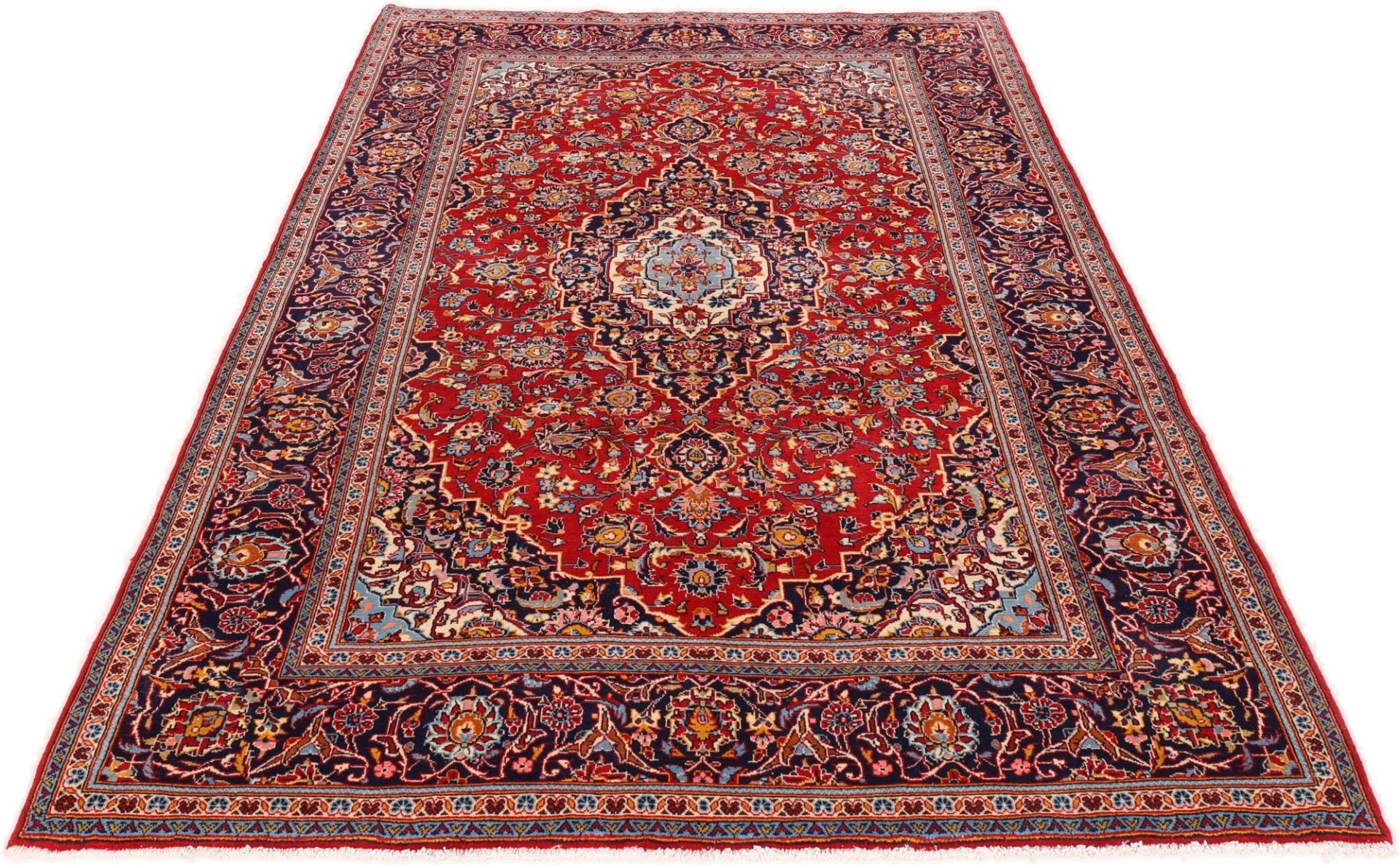 Kashan Perserteppich aus Iran, 196 × 324 cm