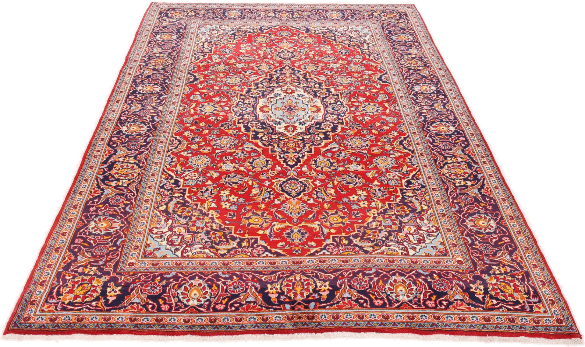 Kashan Perserteppich aus Iran, 196 × 324 cm