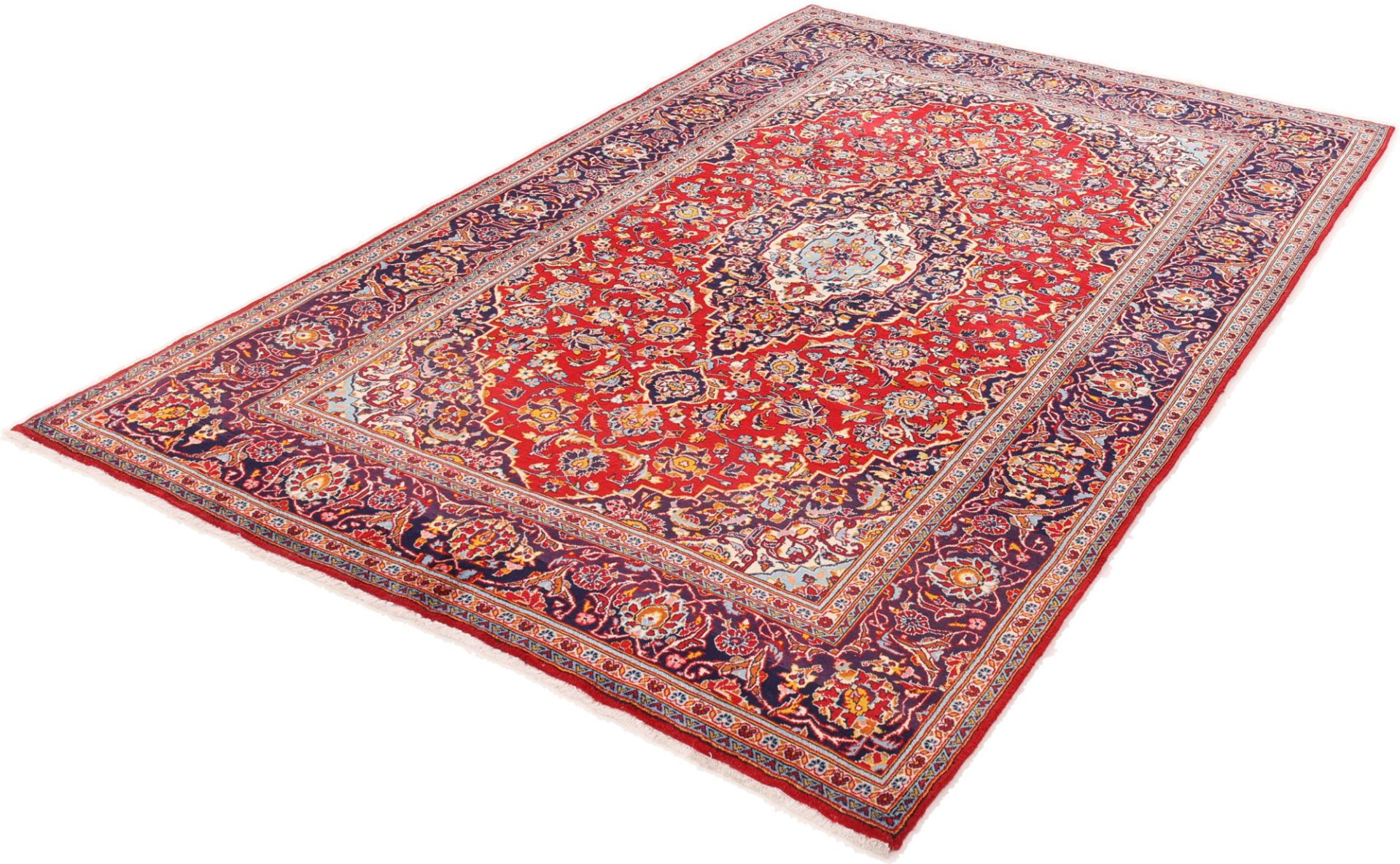 Kashan Perserteppich aus Iran, 196 × 324 cm