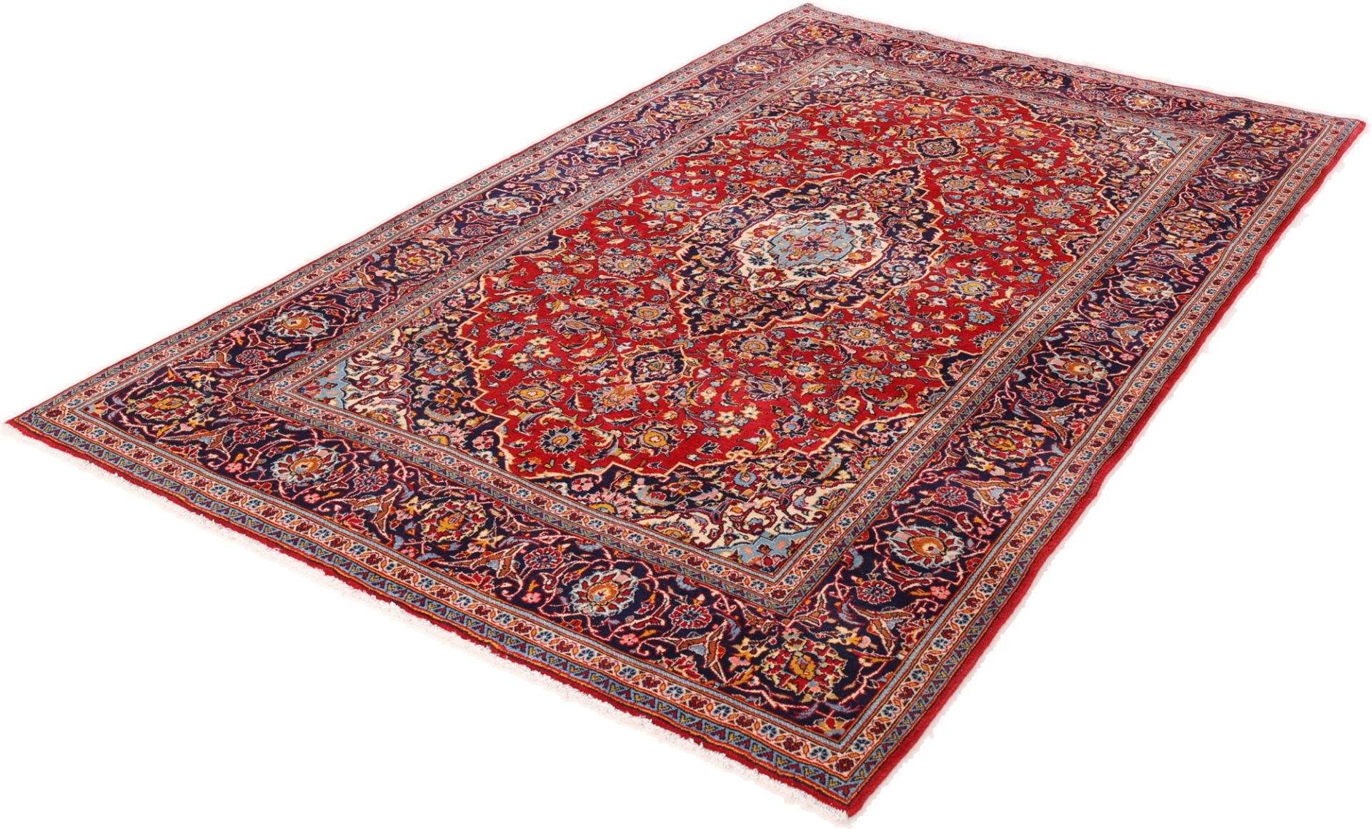 Kashan Perserteppich aus Iran, 196 × 324 cm