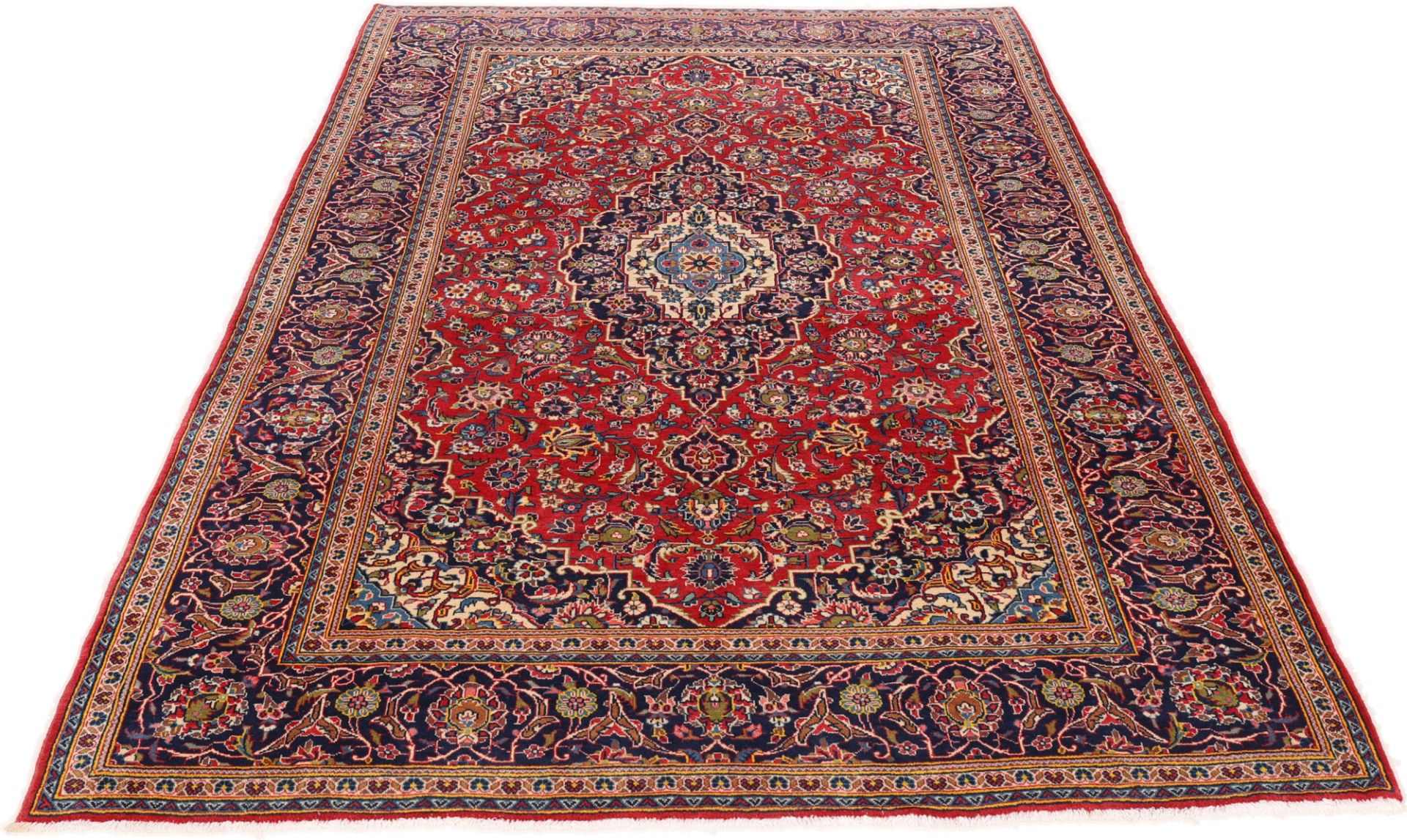 Kashan Perserteppich 200 × 310 cm aus Wolle, handgeknüpft