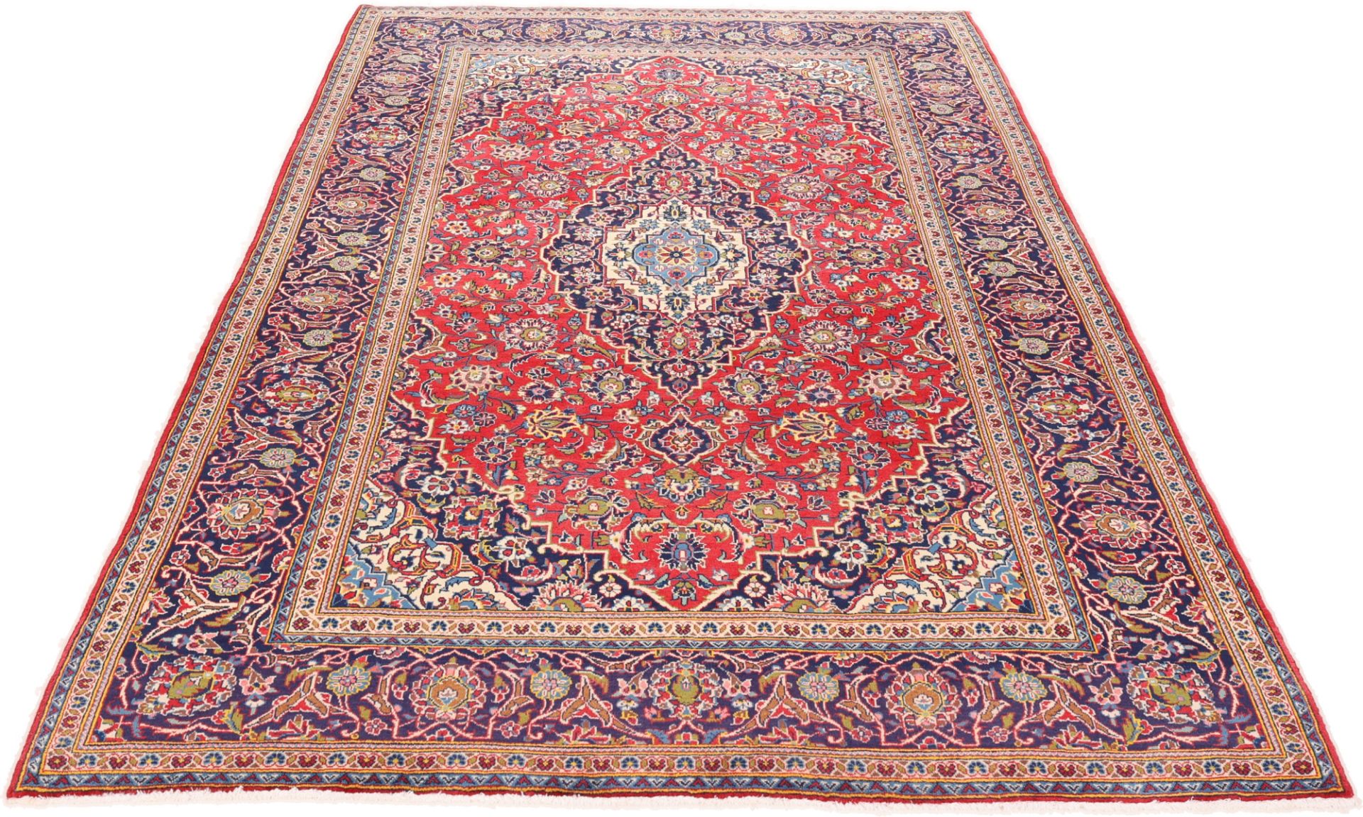 Kashan Perserteppich 200 × 310 cm aus Wolle, handgeknüpft