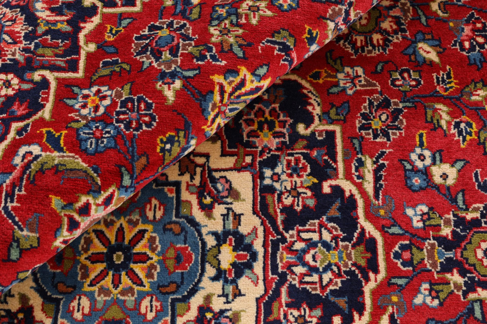 Kashan Perserteppich 200 × 310 cm aus Wolle, handgeknüpft
