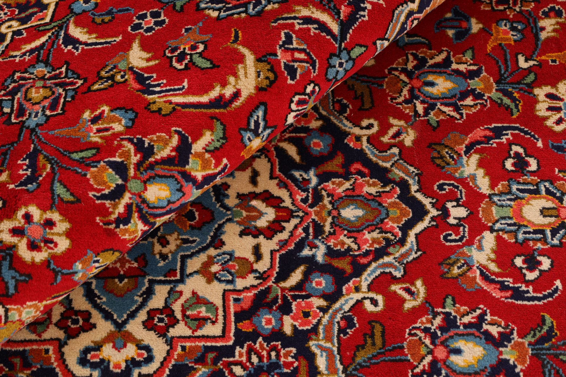 Handgeknüpfter Kashan Perserteppich, 208 × 310 cm, Wolle