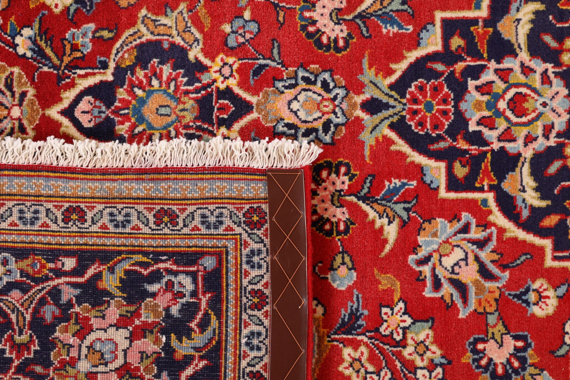 Handgeknüpfter Kashan Perserteppich, 206 × 317 cm, Wolle