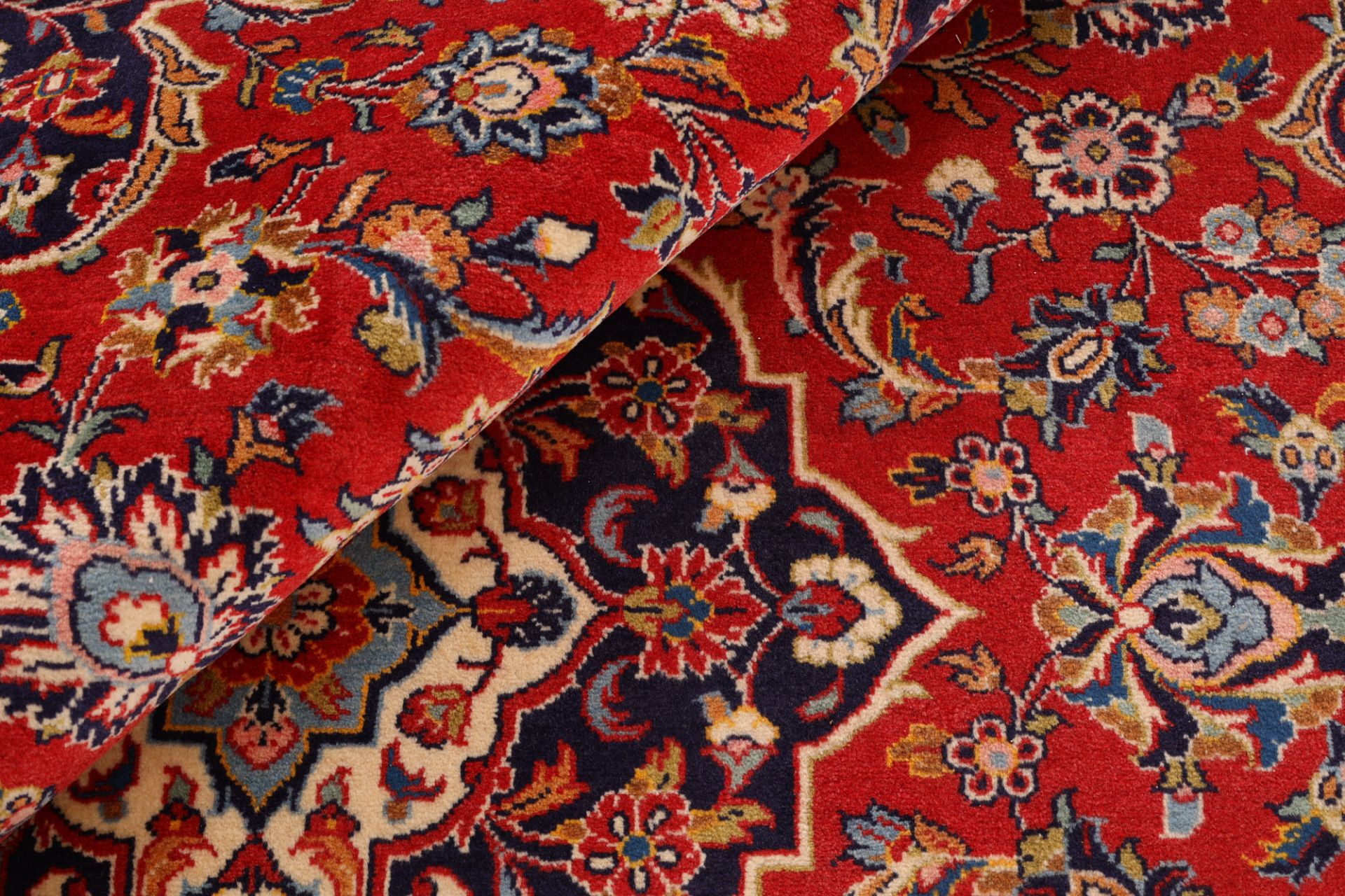 Handgeknüpfter Kashan Perserteppich, 206 × 317 cm, Wolle