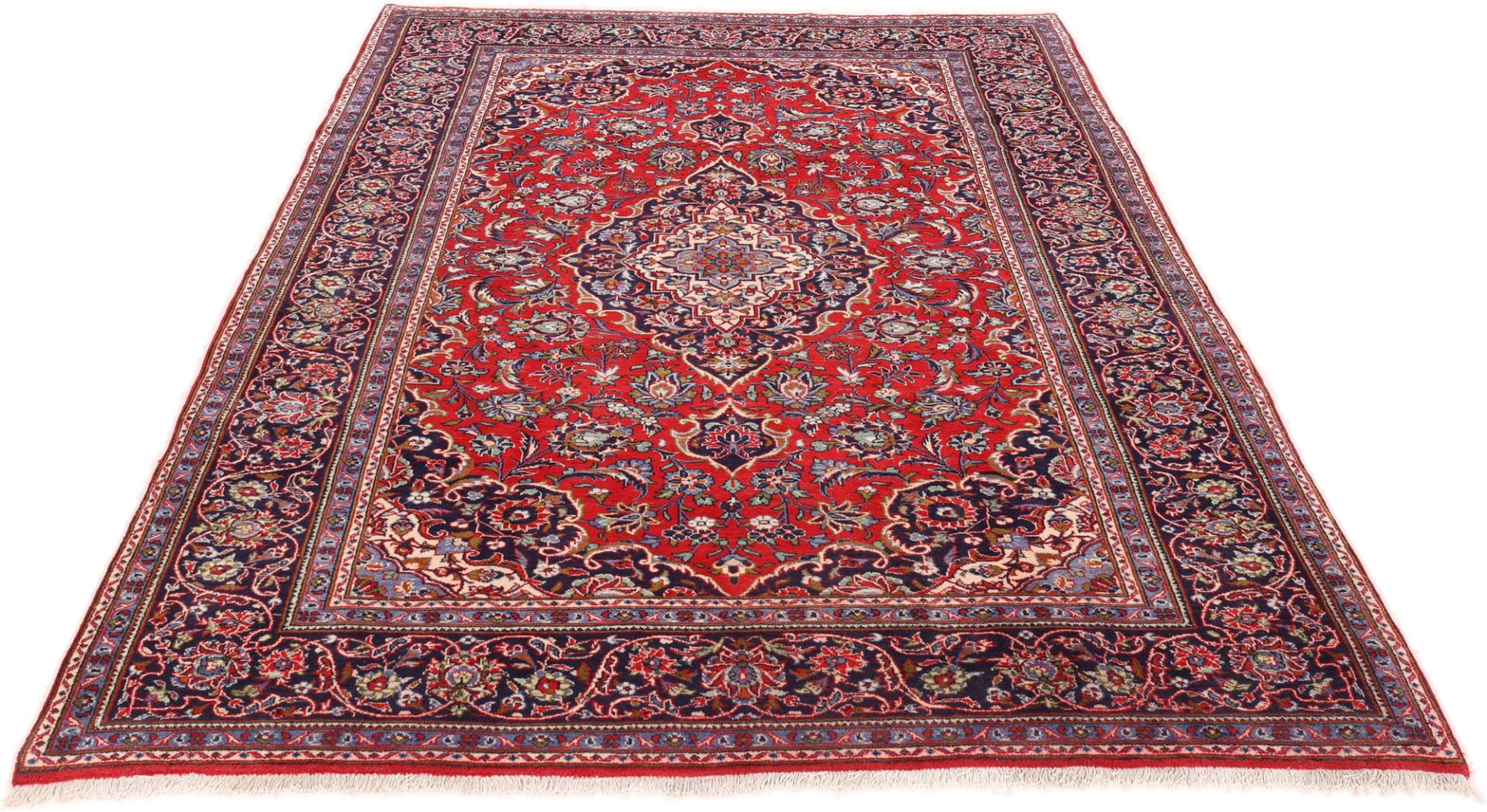 Kashan Perserteppich 213 × 321 cm aus Wolle, handgeknüpft