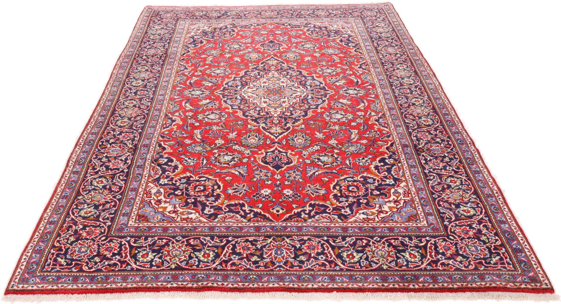Kashan Perserteppich 213 × 321 cm aus Wolle, handgeknüpft