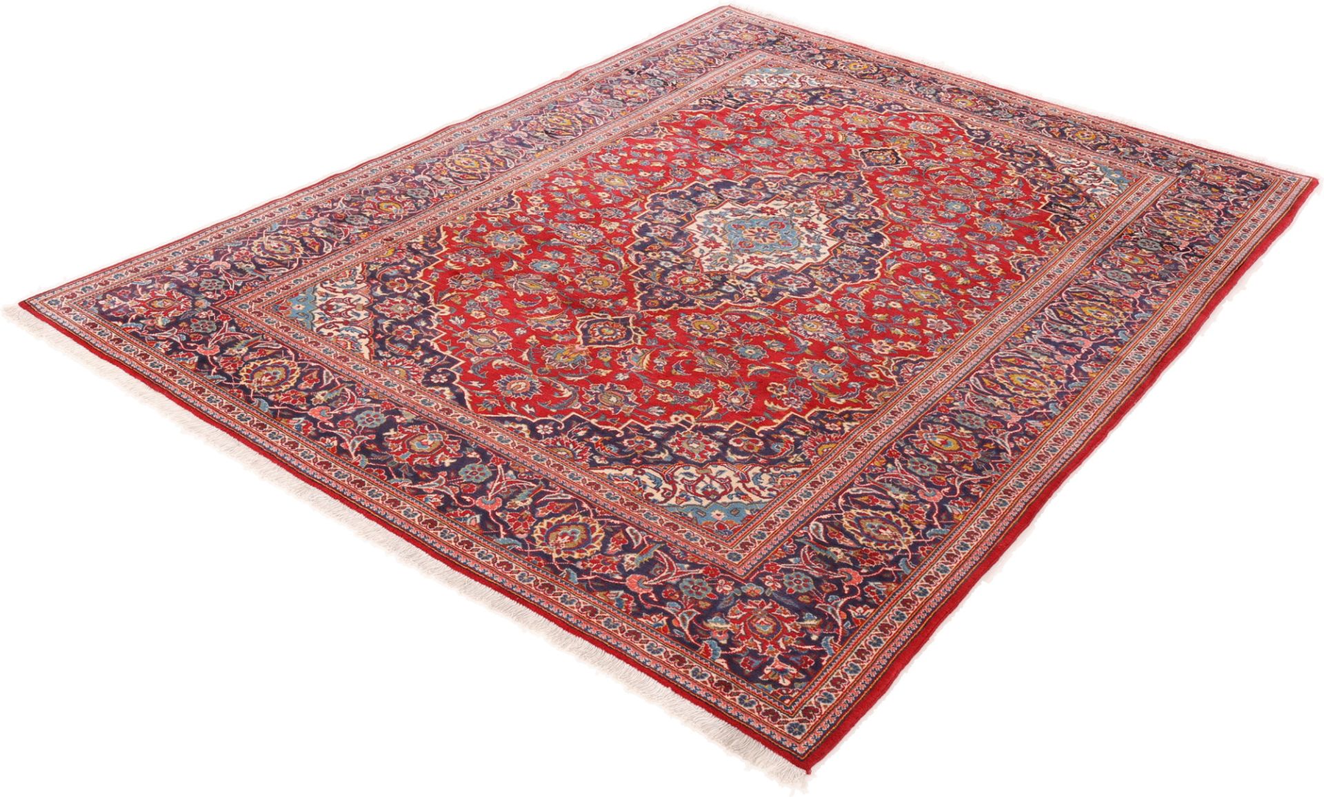 Kashan Perserteppich 223 × 318 cm aus Wolle, handgeknüpft