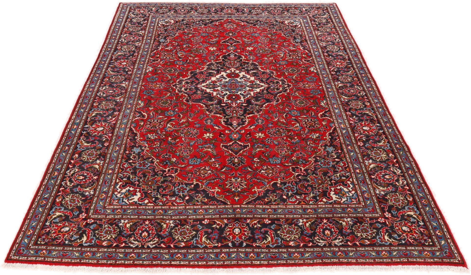 Kashan Perserteppich aus Iran, 204 × 317 cm