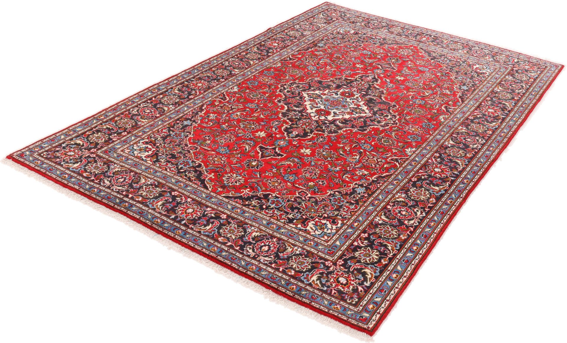 Kashan Perserteppich aus Iran, 204 × 317 cm