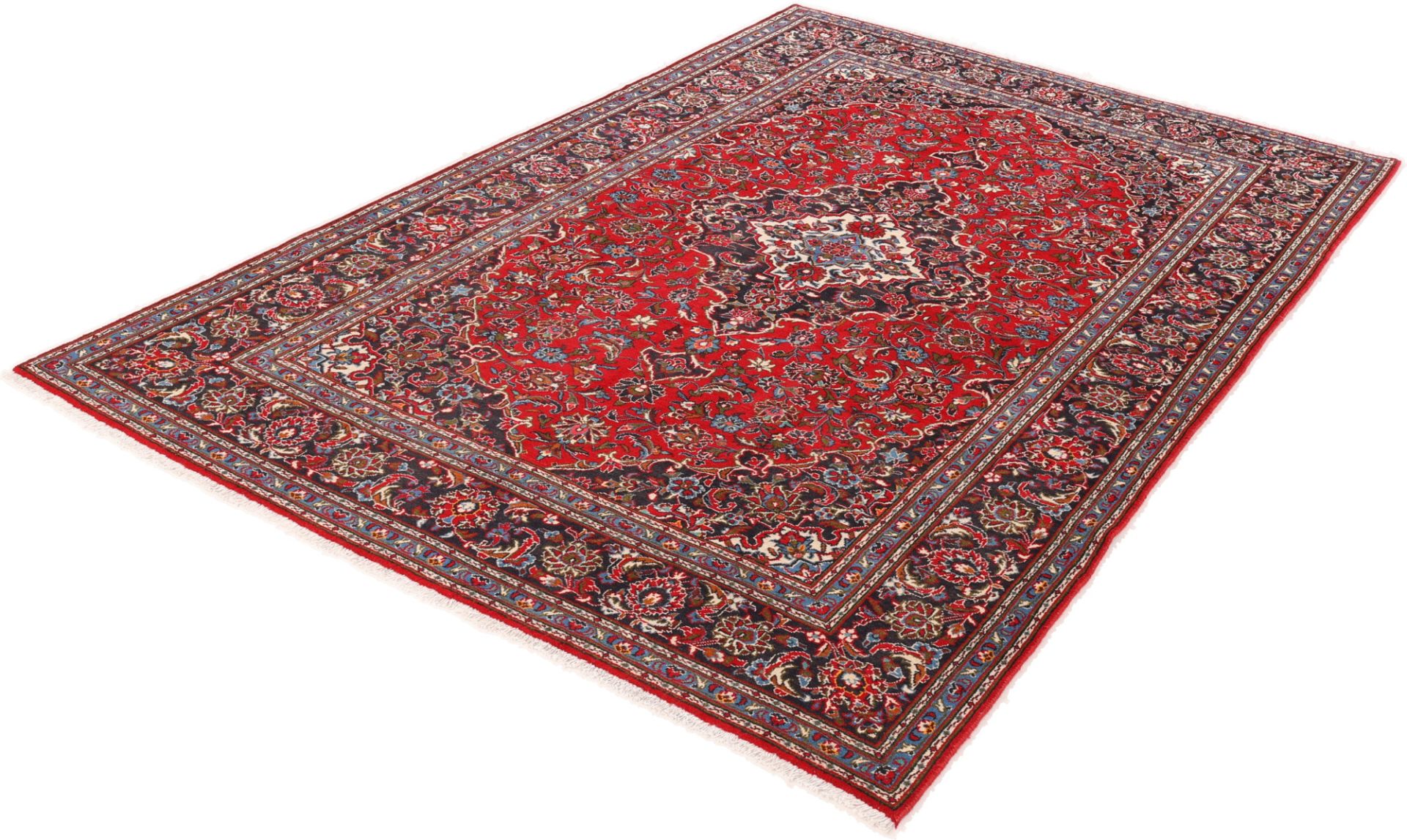 Kashan Perserteppich aus Iran, 204 × 317 cm