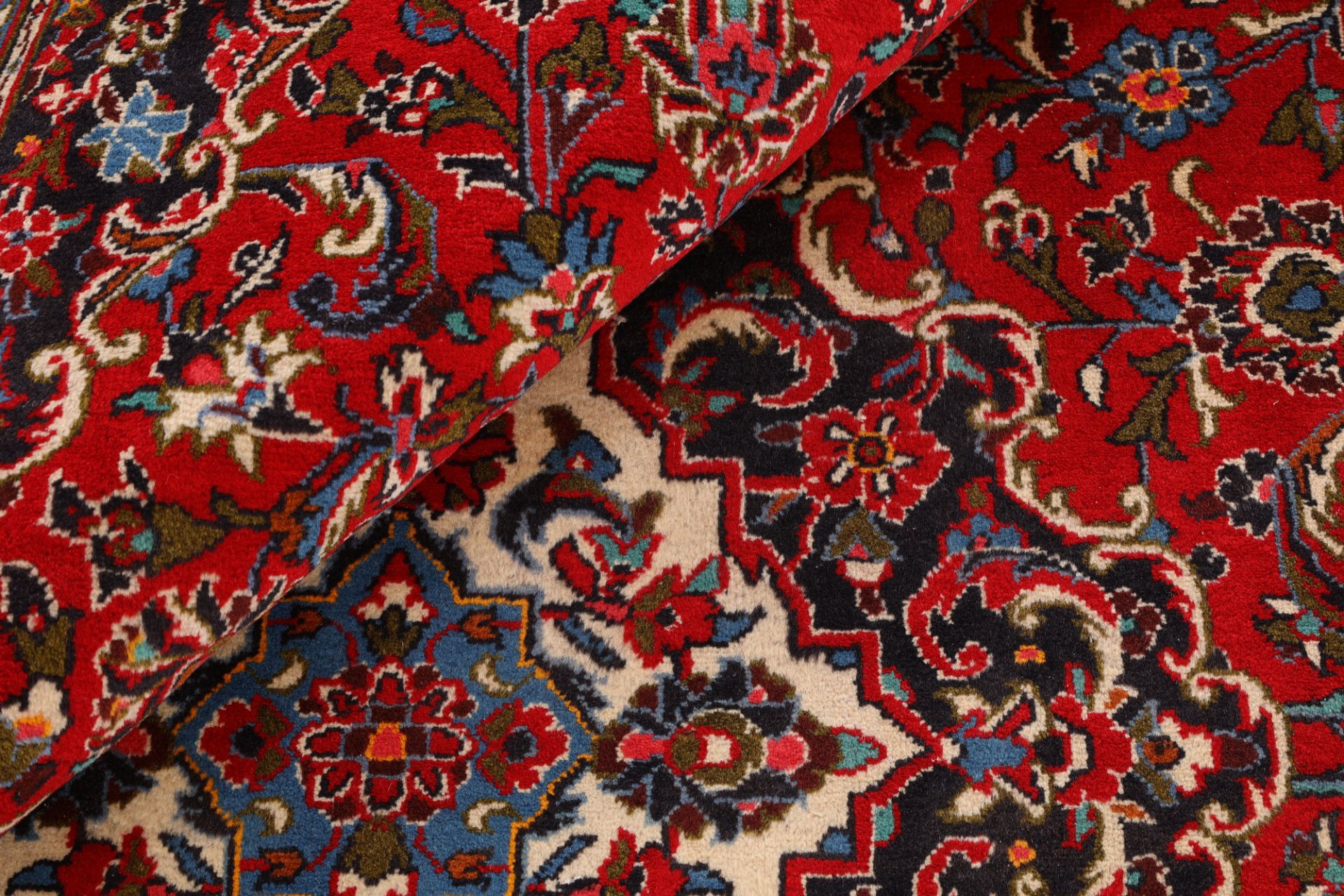 Kashan Perserteppich aus Iran, 204 × 317 cm