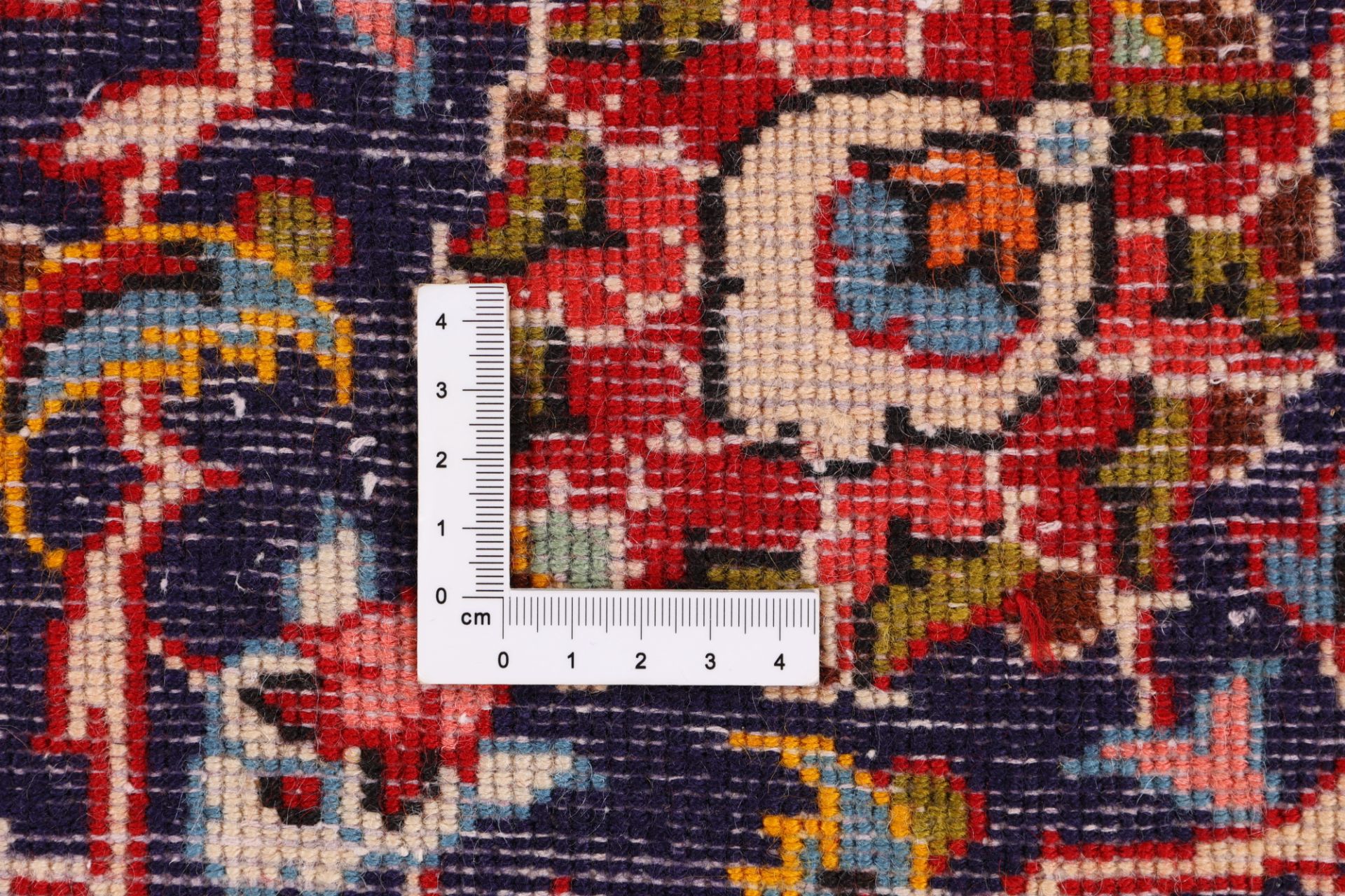 Handgeknüpfter Kashan Perserteppich, 203 × 318 cm, Wolle & Seide