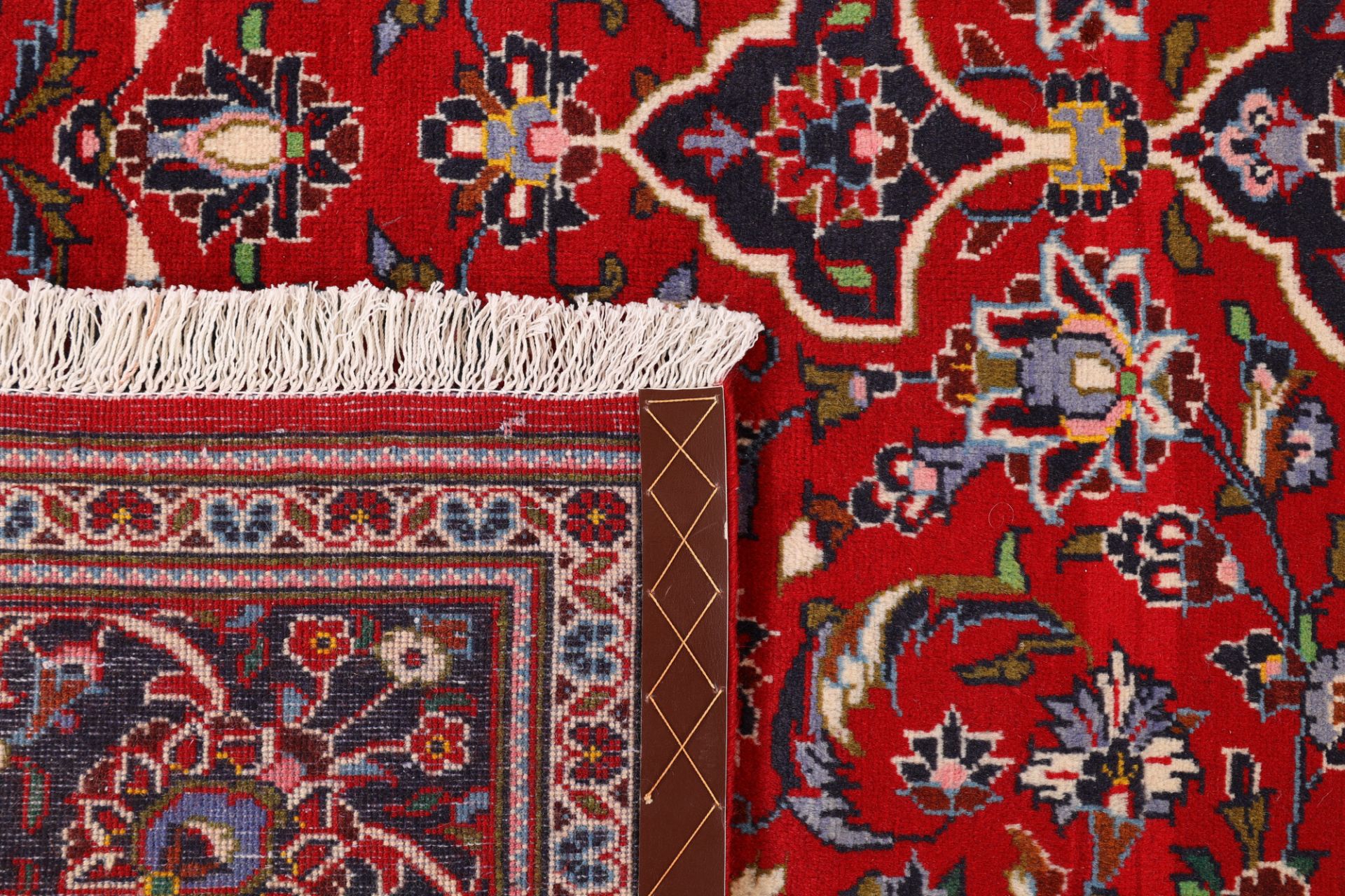 Handgeknüpfter Kashan Perserteppich, 208 × 315 cm, Wolle & Seide