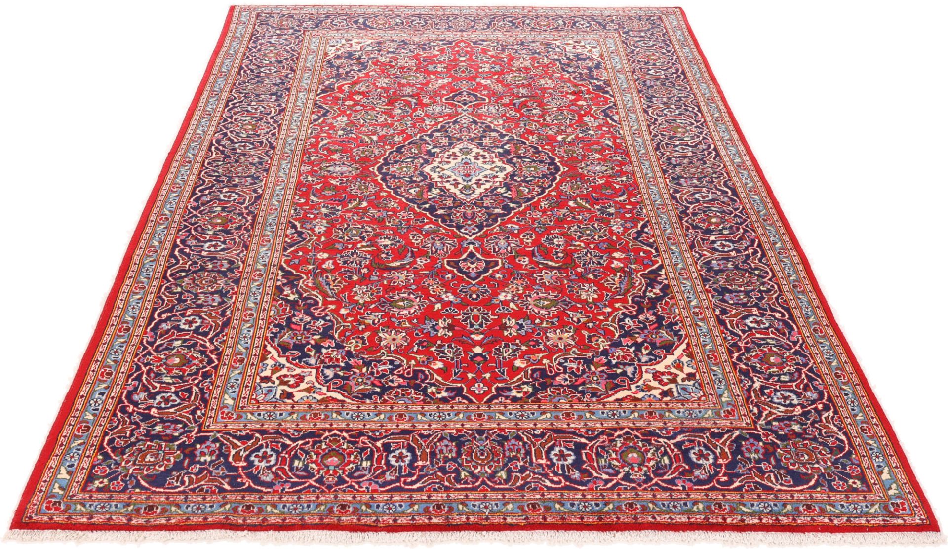 Handgeknüpfter Kashan Perserteppich 205 × 325 cm