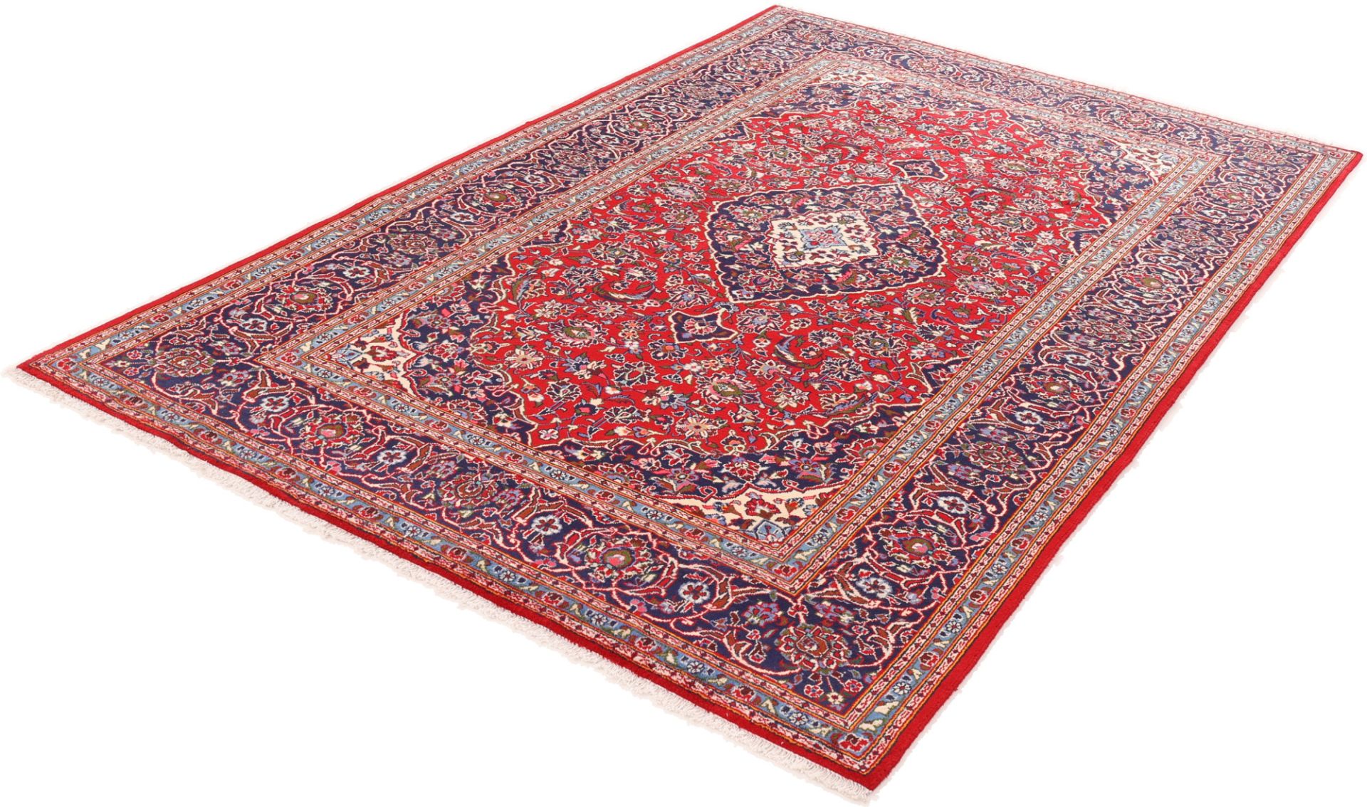Handgeknüpfter Kashan Perserteppich 205 × 325 cm