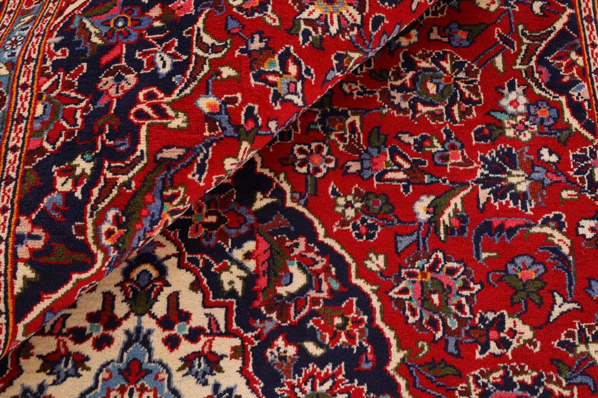 Handgeknüpfter Kashan Perserteppich 205 × 325 cm