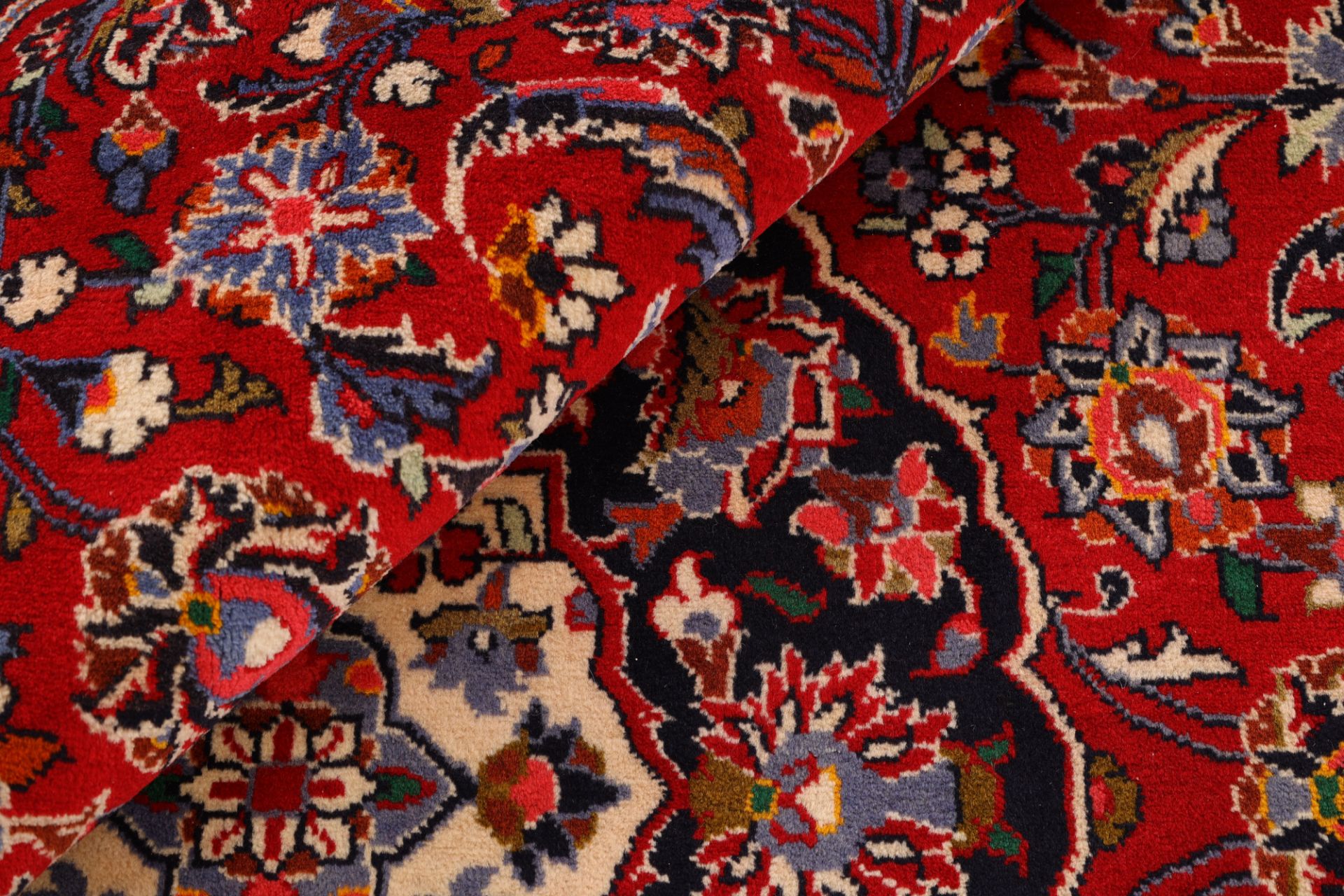 Kashan Perserteppich 197 × 313 cm aus Wolle, handgeknüpft