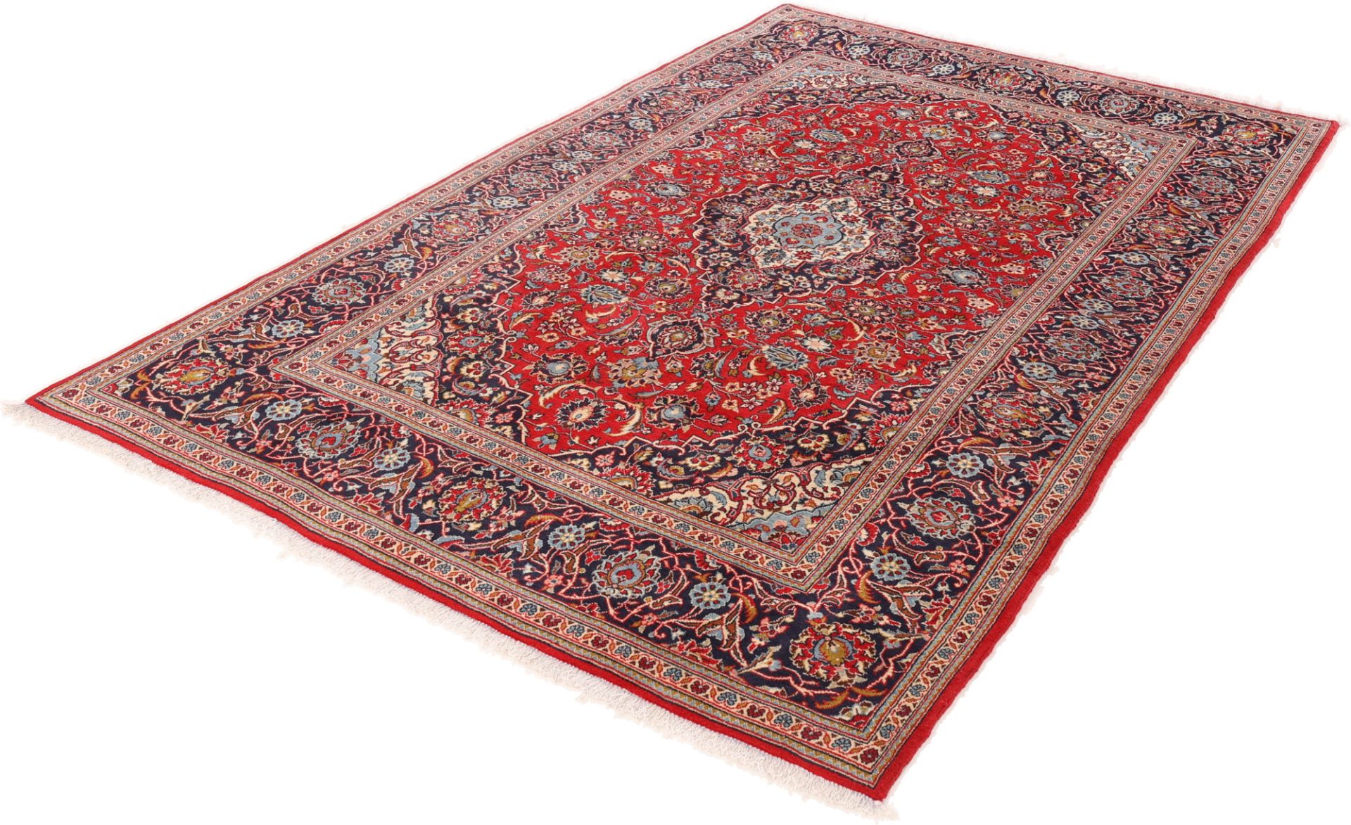 Handgeknüpfter Kashan Perserteppich, 200 × 320 cm, Wolle
