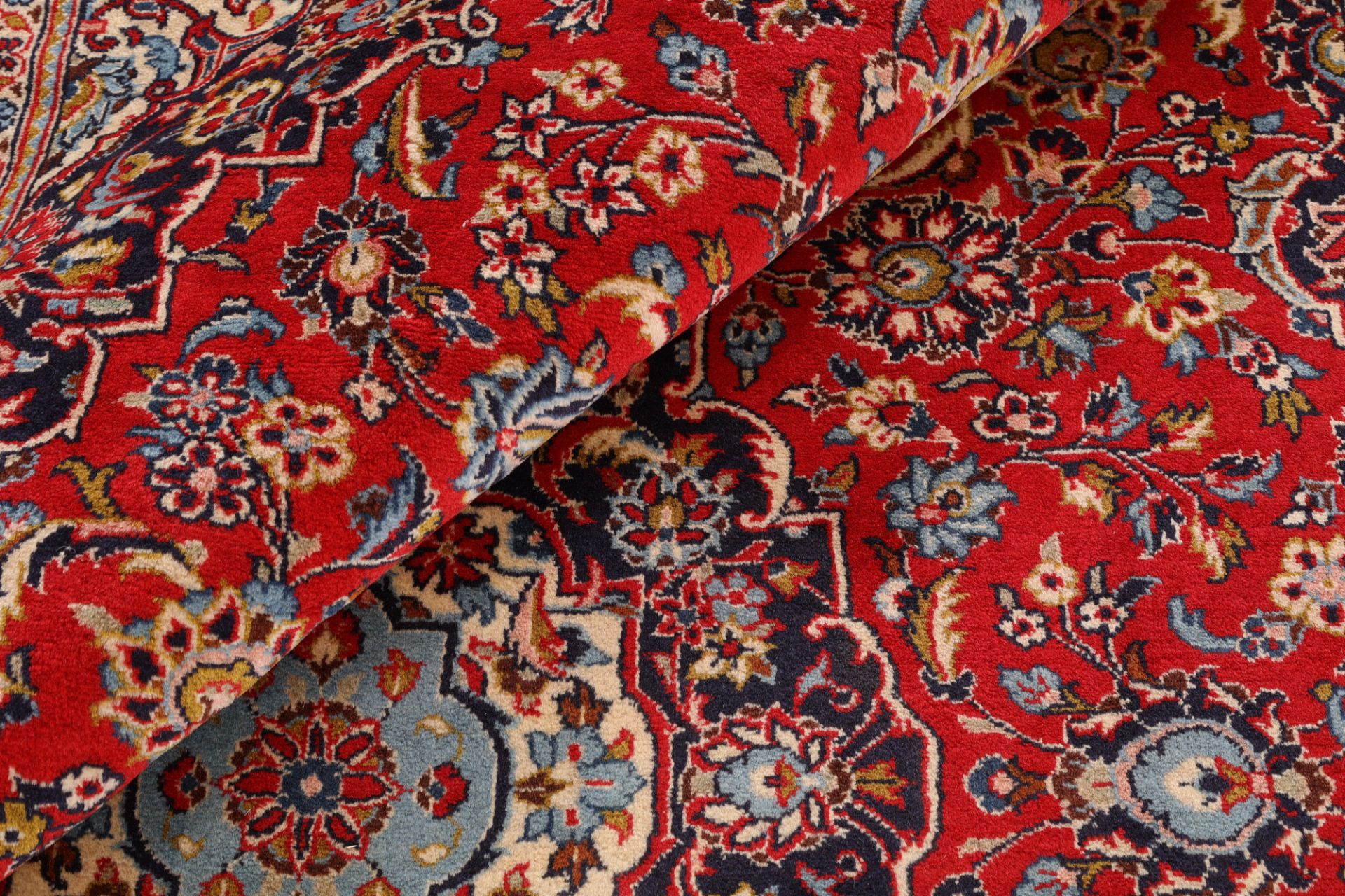 Handgeknüpfter Kashan Perserteppich, 200 × 320 cm, Wolle