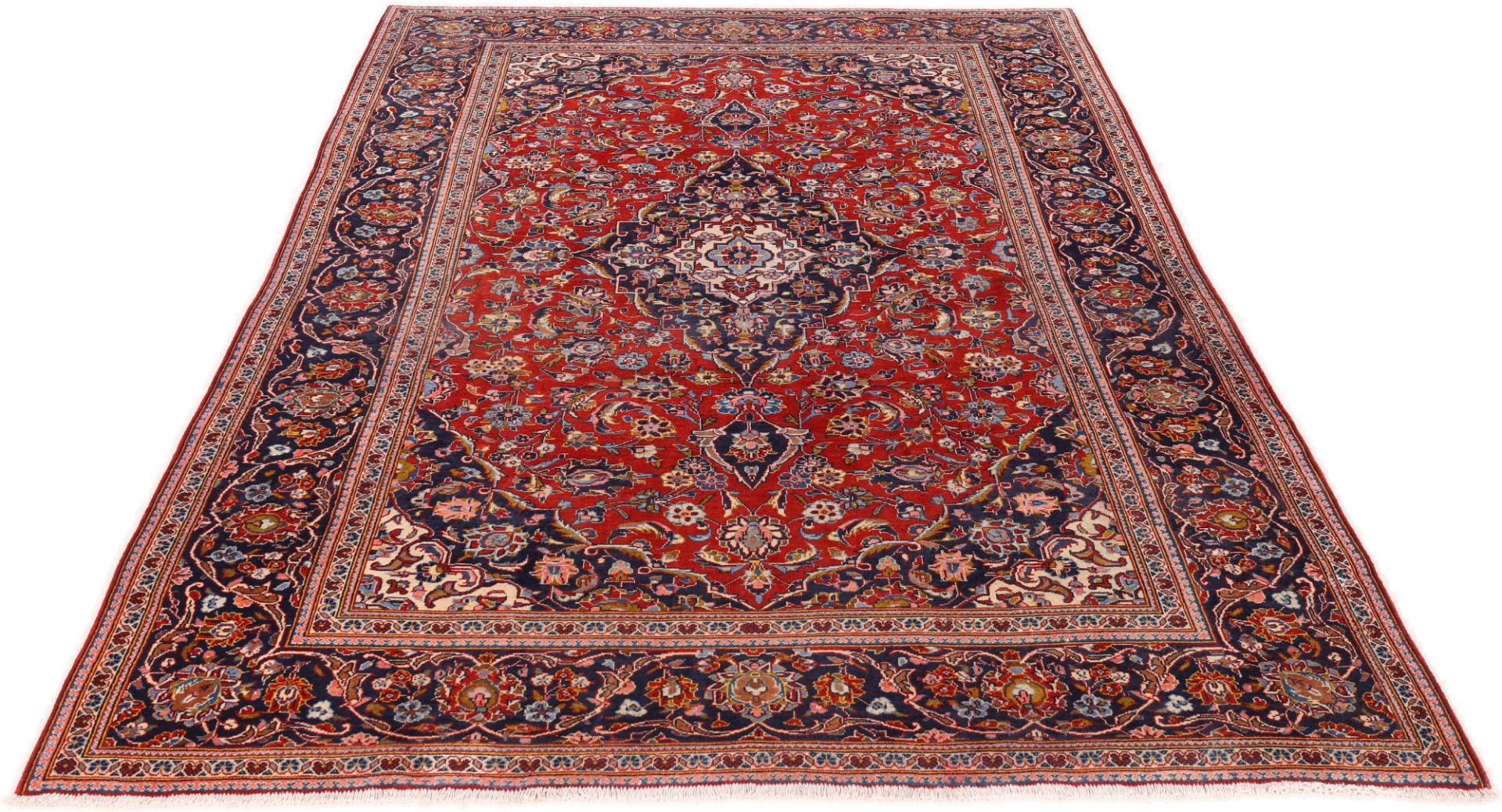 Kashan Perserteppich aus Iran, 204 × 307 cm