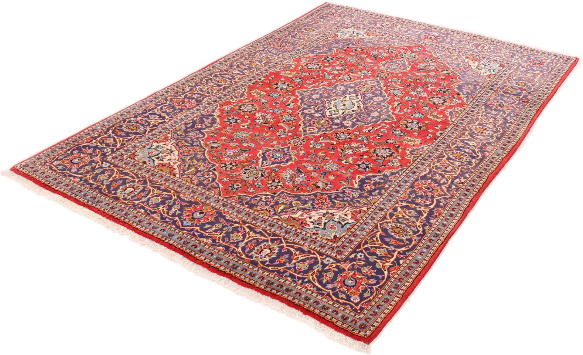 Handgeknüpfter Kashan Perserteppich 209 × 310 cm