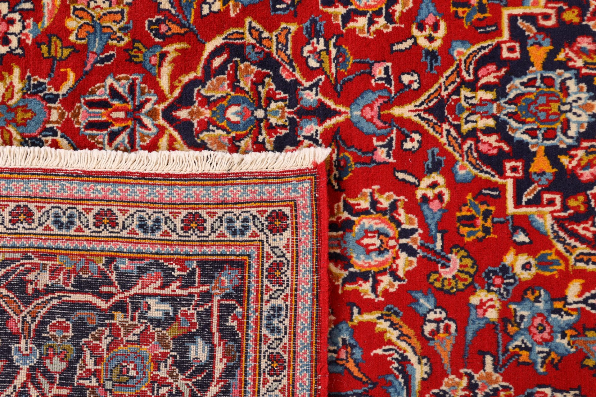 Kashan Perserteppich 198 × 300 cm aus Wolle & Seide, handgeknüpft