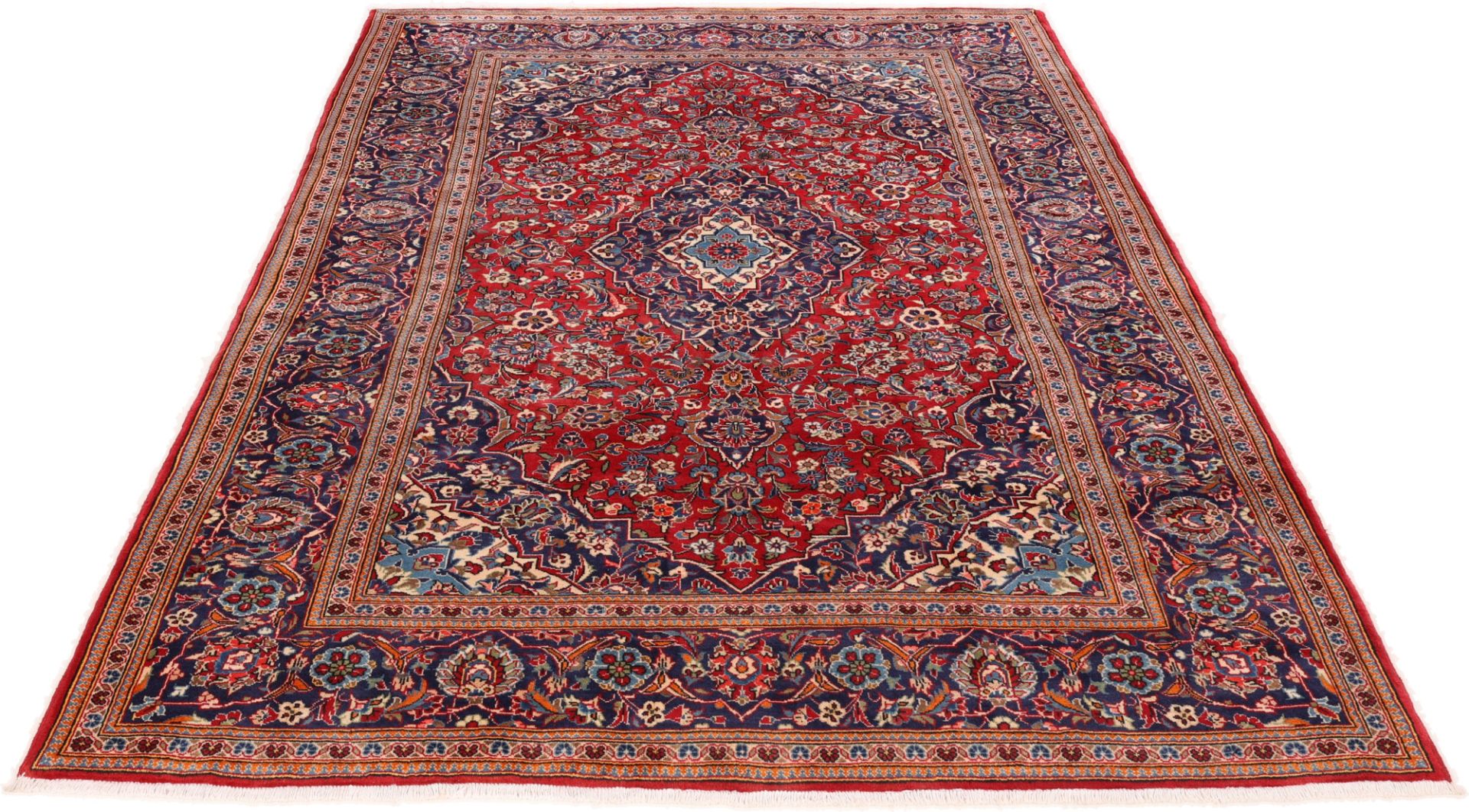Kashan Perserteppich aus Iran, 203 × 303 cm
