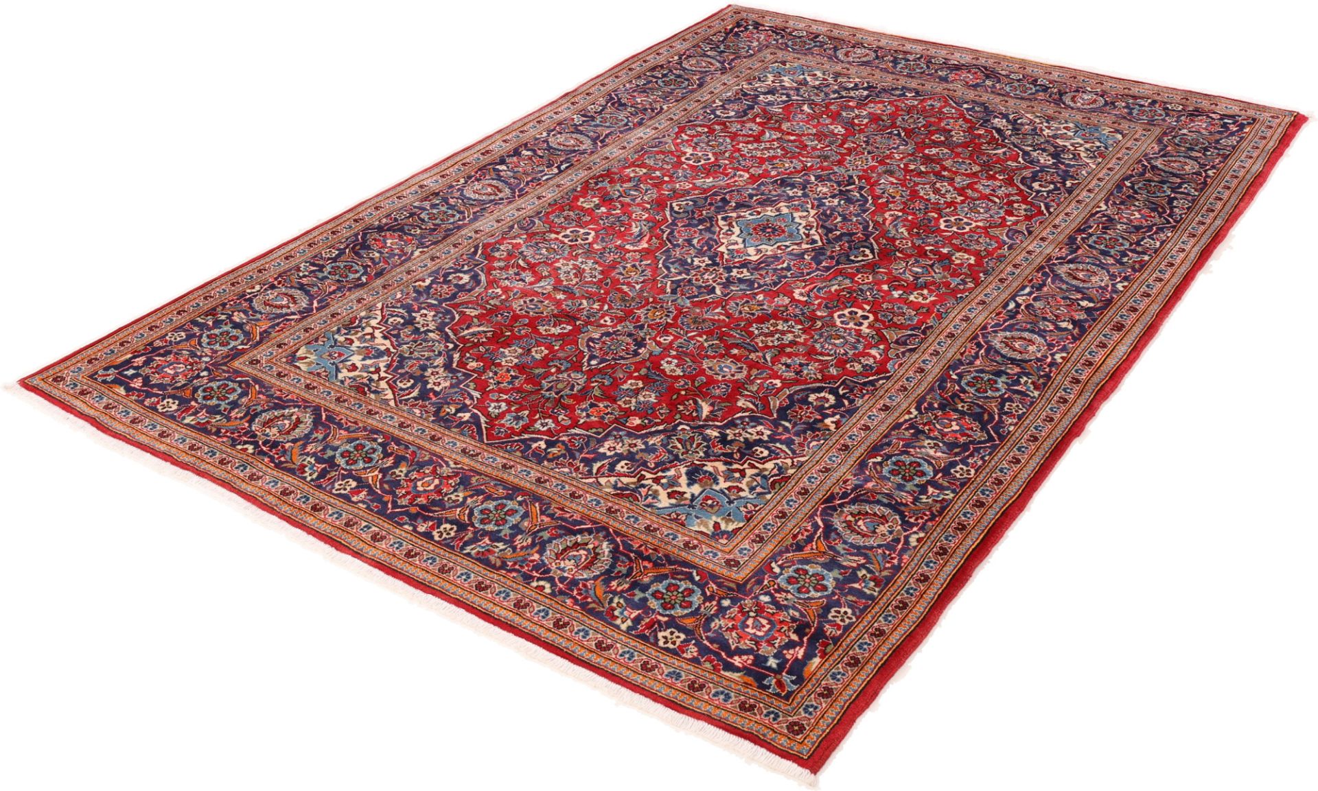 Kashan Perserteppich aus Iran, 203 × 303 cm