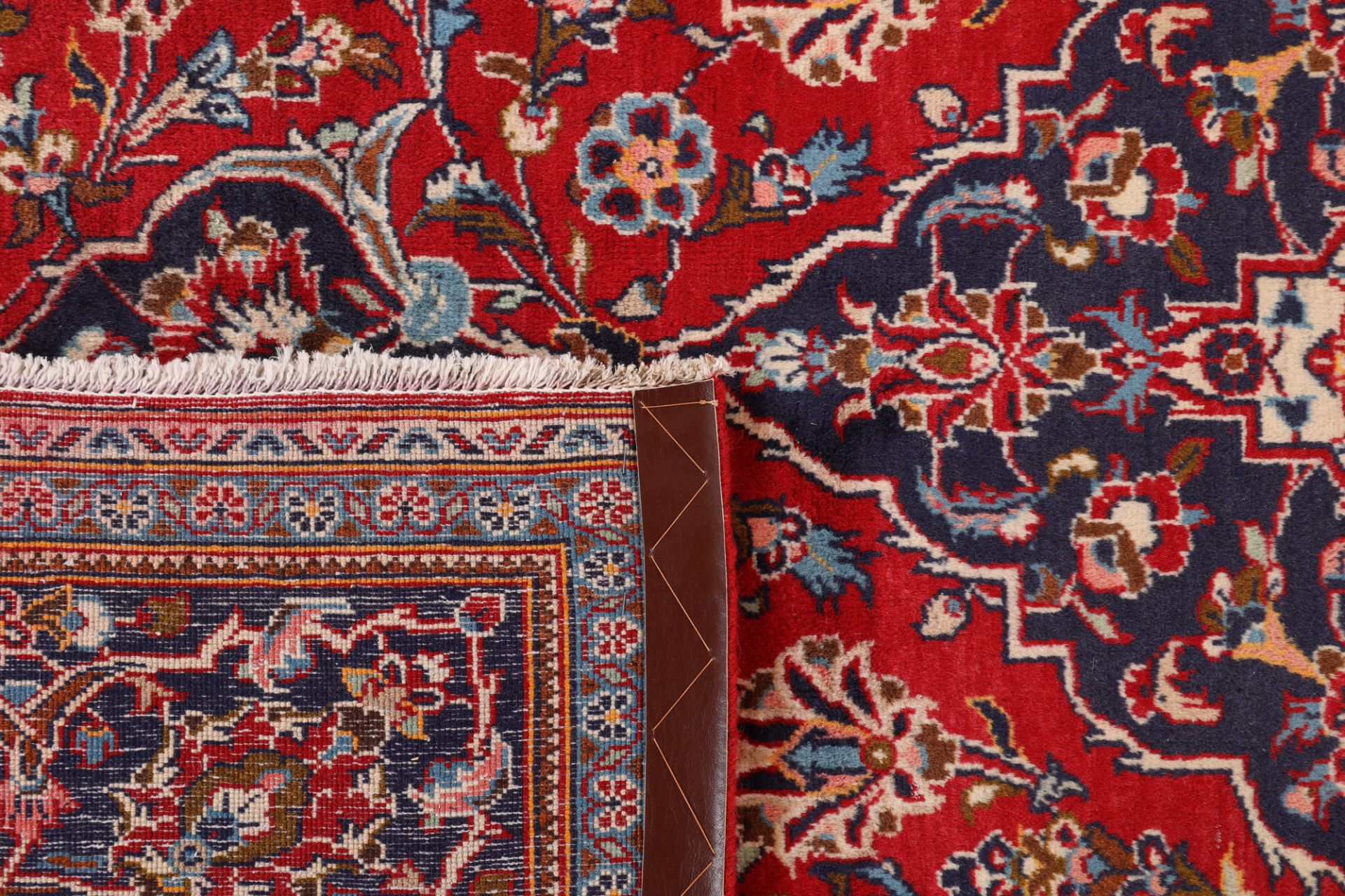Handgeknüpfter Kashan Perserteppich, 197 × 300 cm, Wolle