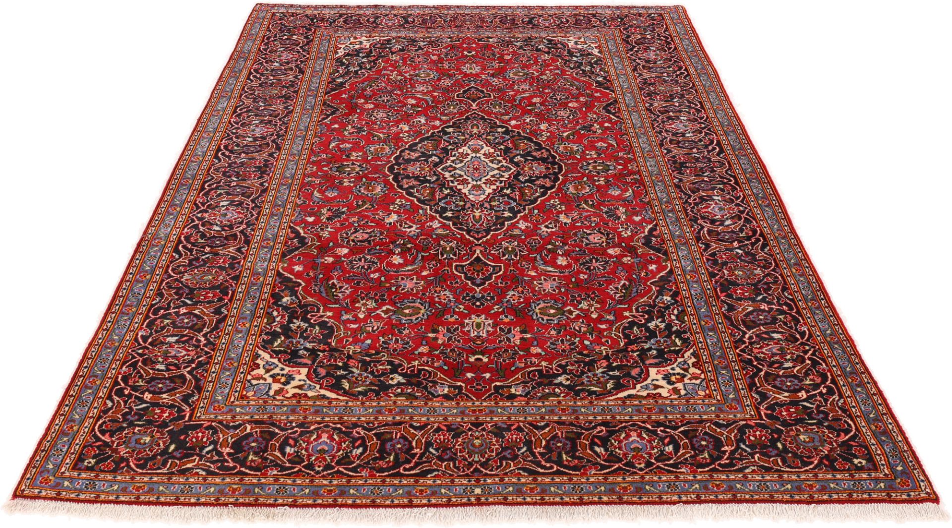 Handgeknüpfter Kashan Perserteppich 200 × 300 cm