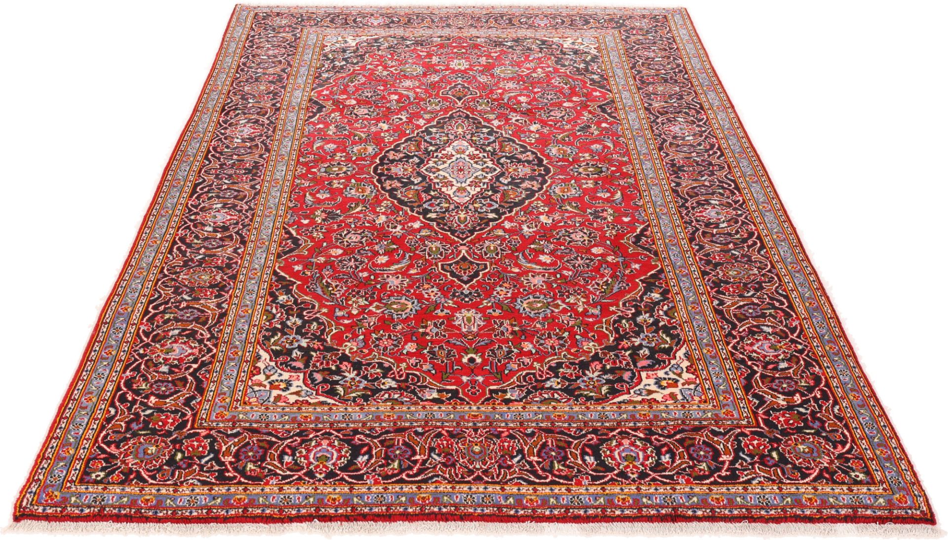 Handgeknüpfter Kashan Perserteppich 200 × 300 cm