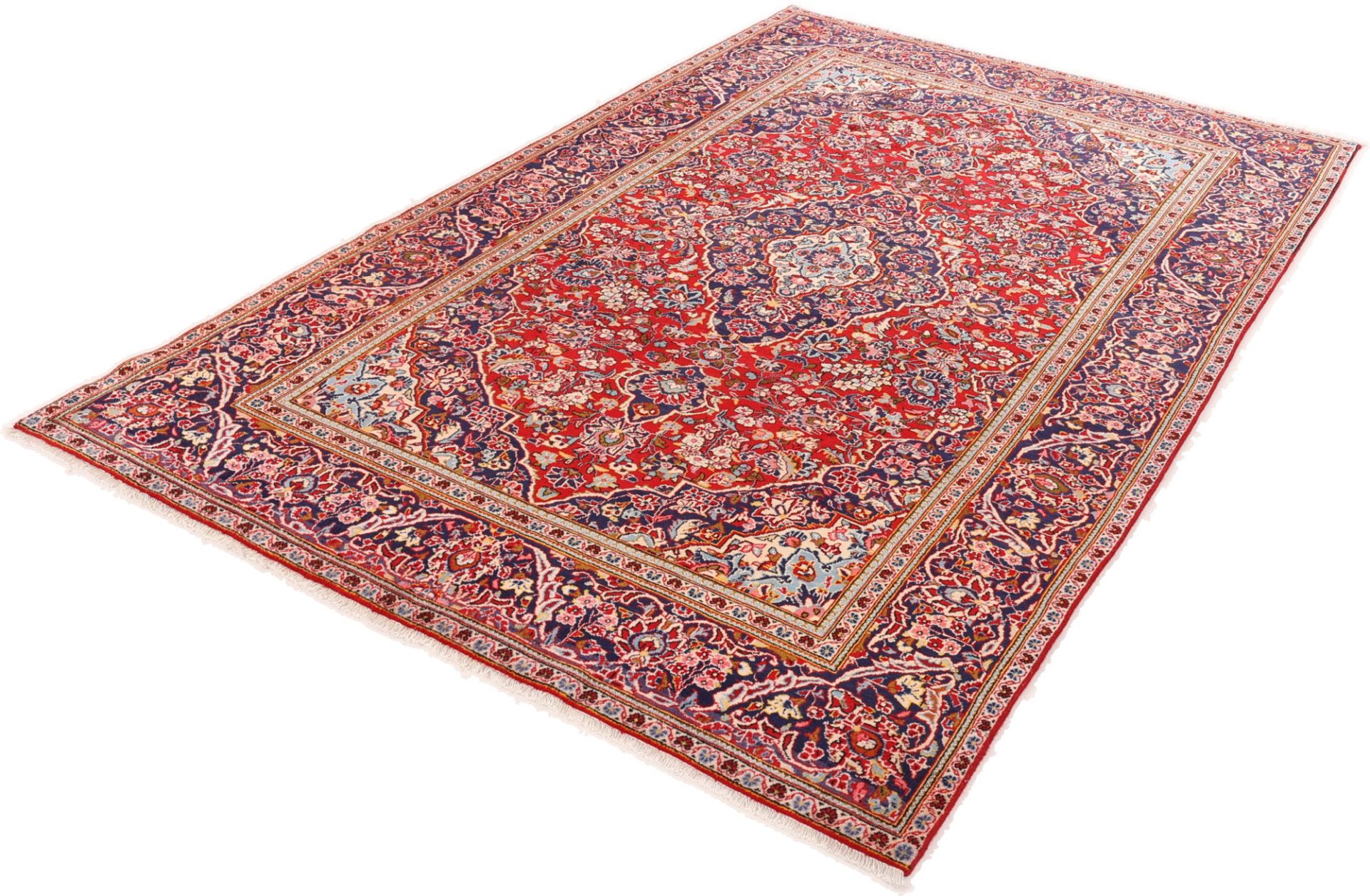Handgeknüpfter Kashan Perserteppich 200 × 323 cm