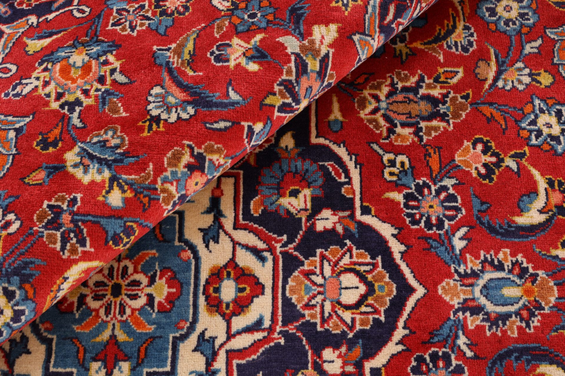 Handgeknüpfter Kashan Perserteppich, 200 × 312 cm, Wolle