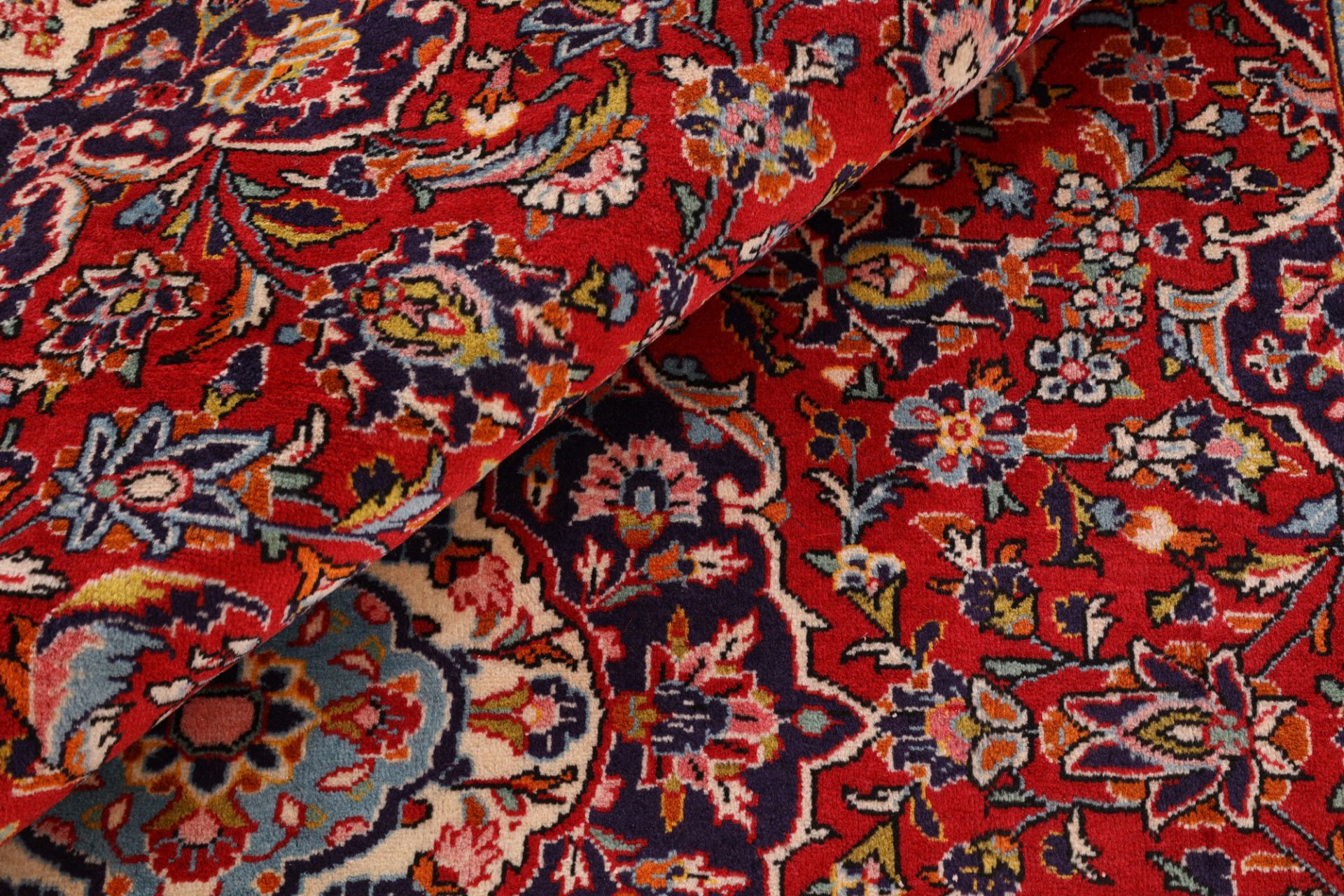 Kashan Perserteppich 200 × 294 cm aus Wolle, handgeknüpft