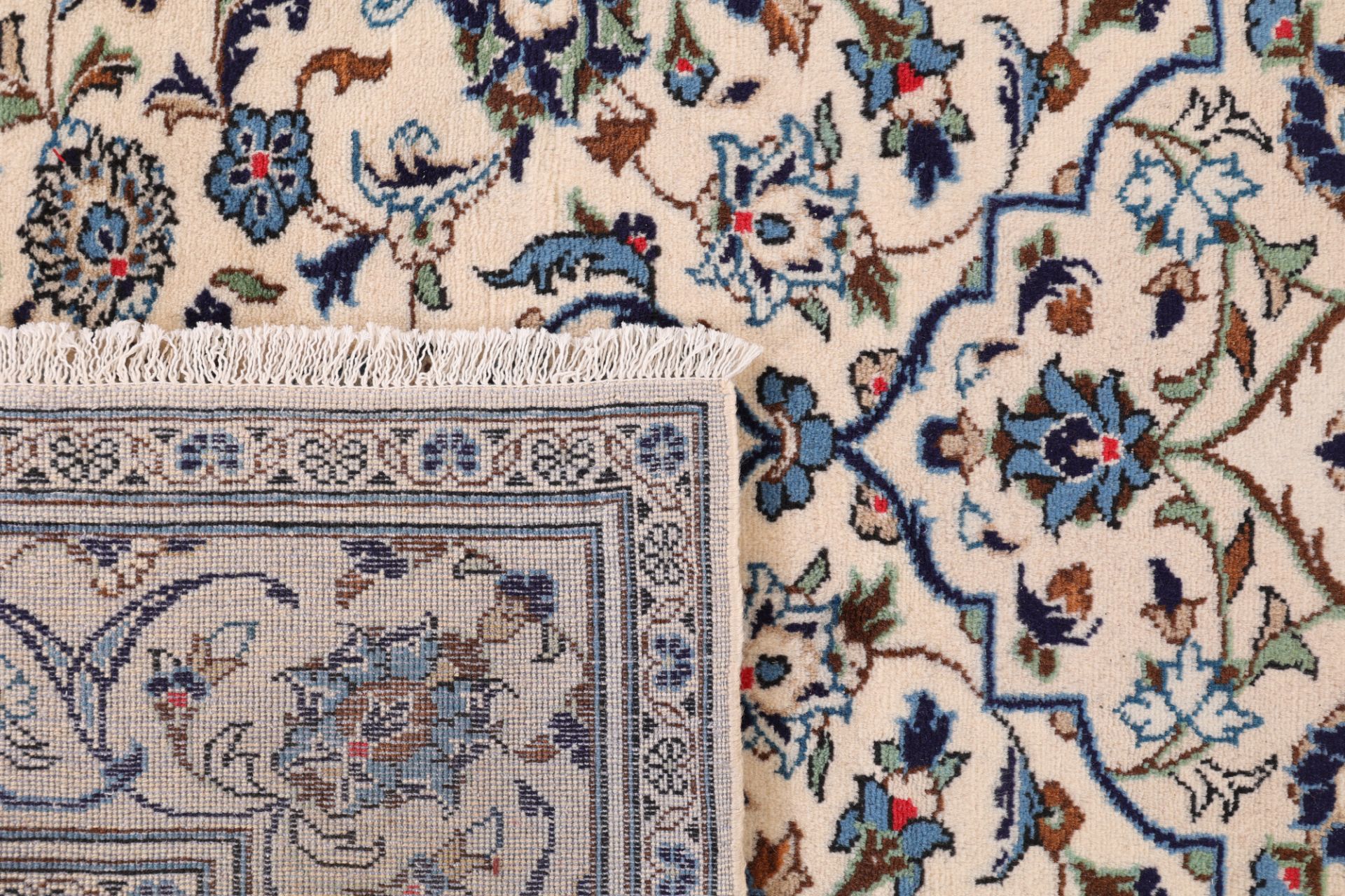 Handgeknüpfter Kashan Perserteppich, 196 × 296 cm, Wolle