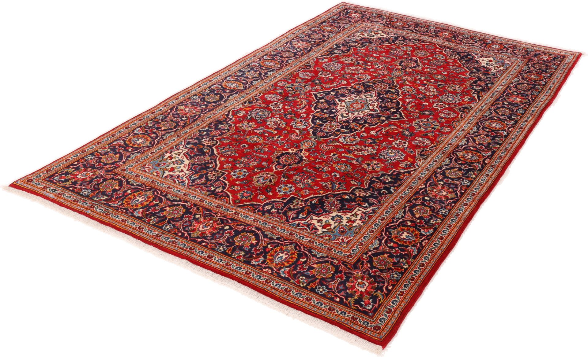 Handgeknüpfter Kashan Perserteppich 192 × 317 cm