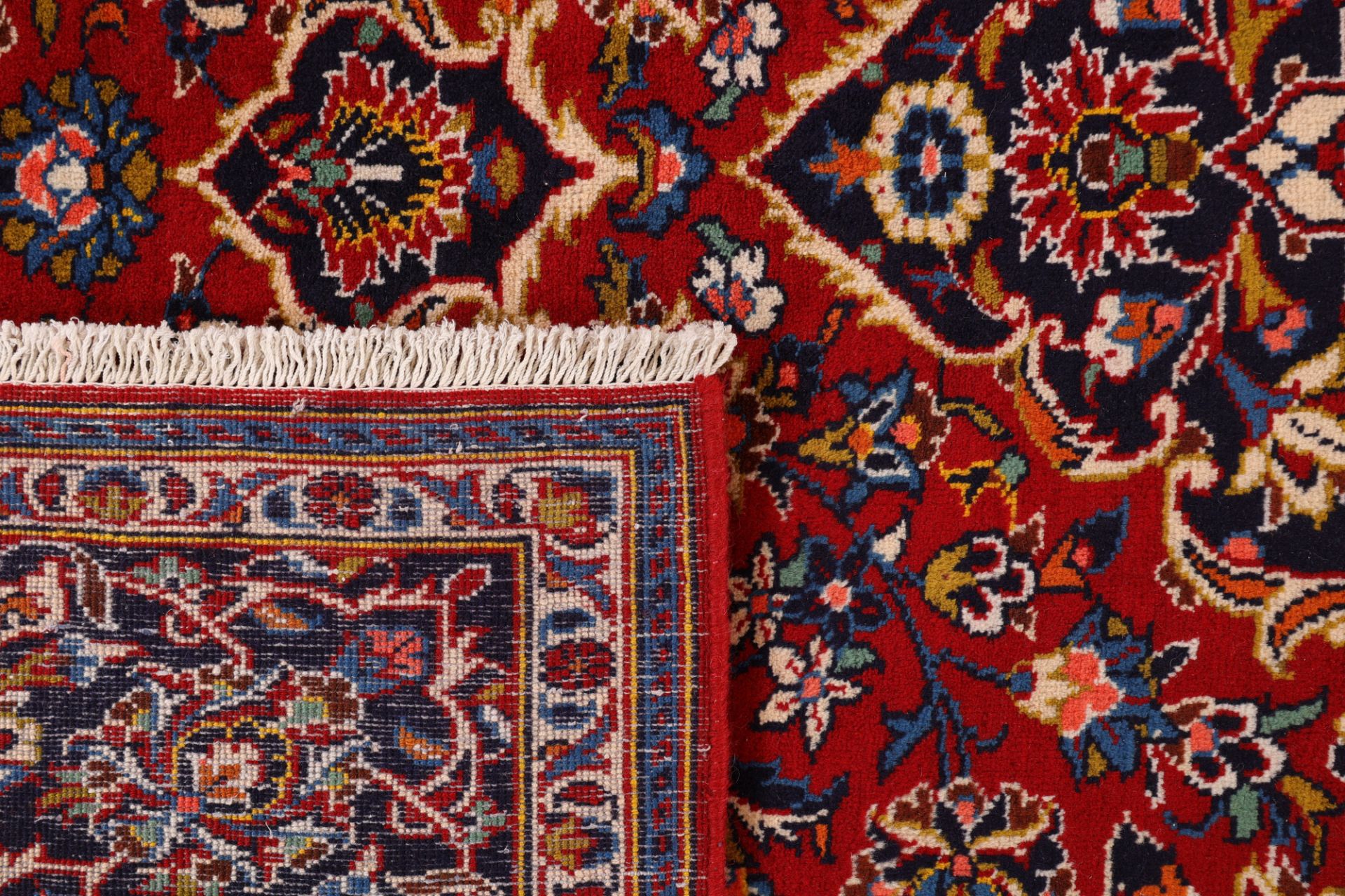 Handgeknüpfter Kashan Perserteppich, 223 × 322 cm, Wolle