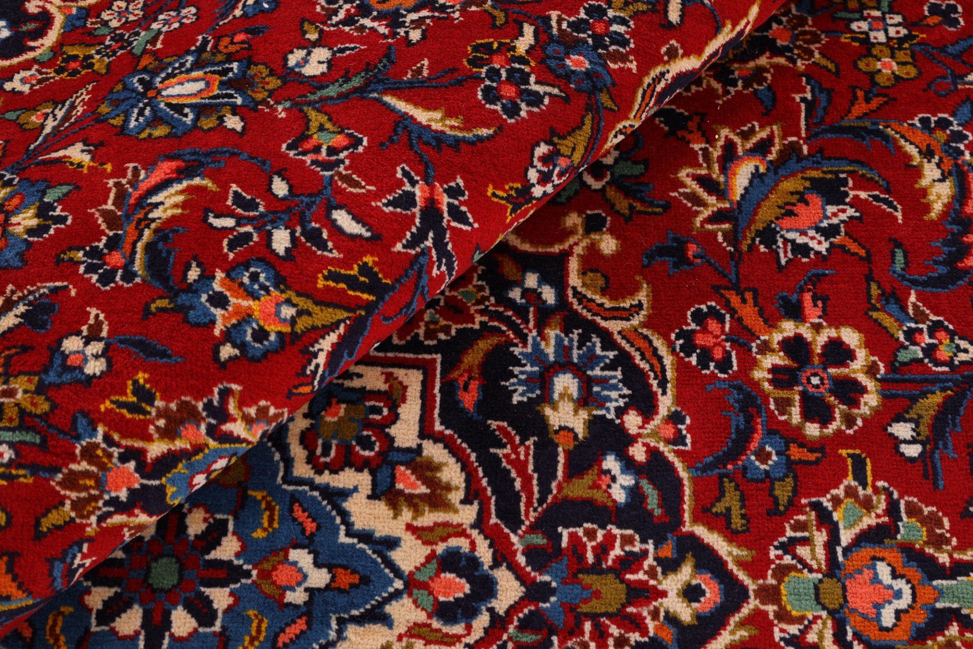 Handgeknüpfter Kashan Perserteppich, 223 × 322 cm, Wolle