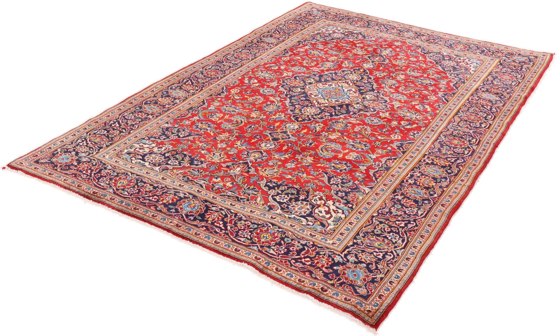 Kashan Perserteppich 203 × 298 cm aus Wolle, handgeknüpft