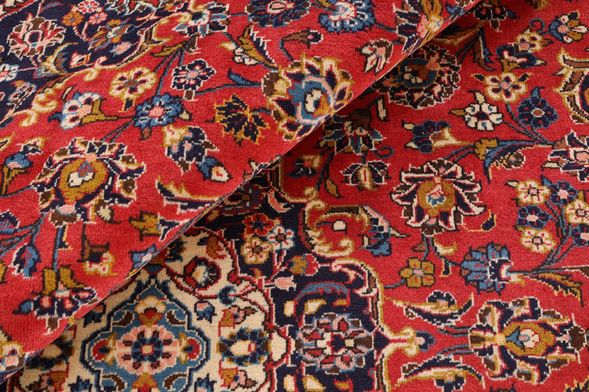 Handgeknüpfter Kashan Perserteppich, 200 × 294 cm, Wolle