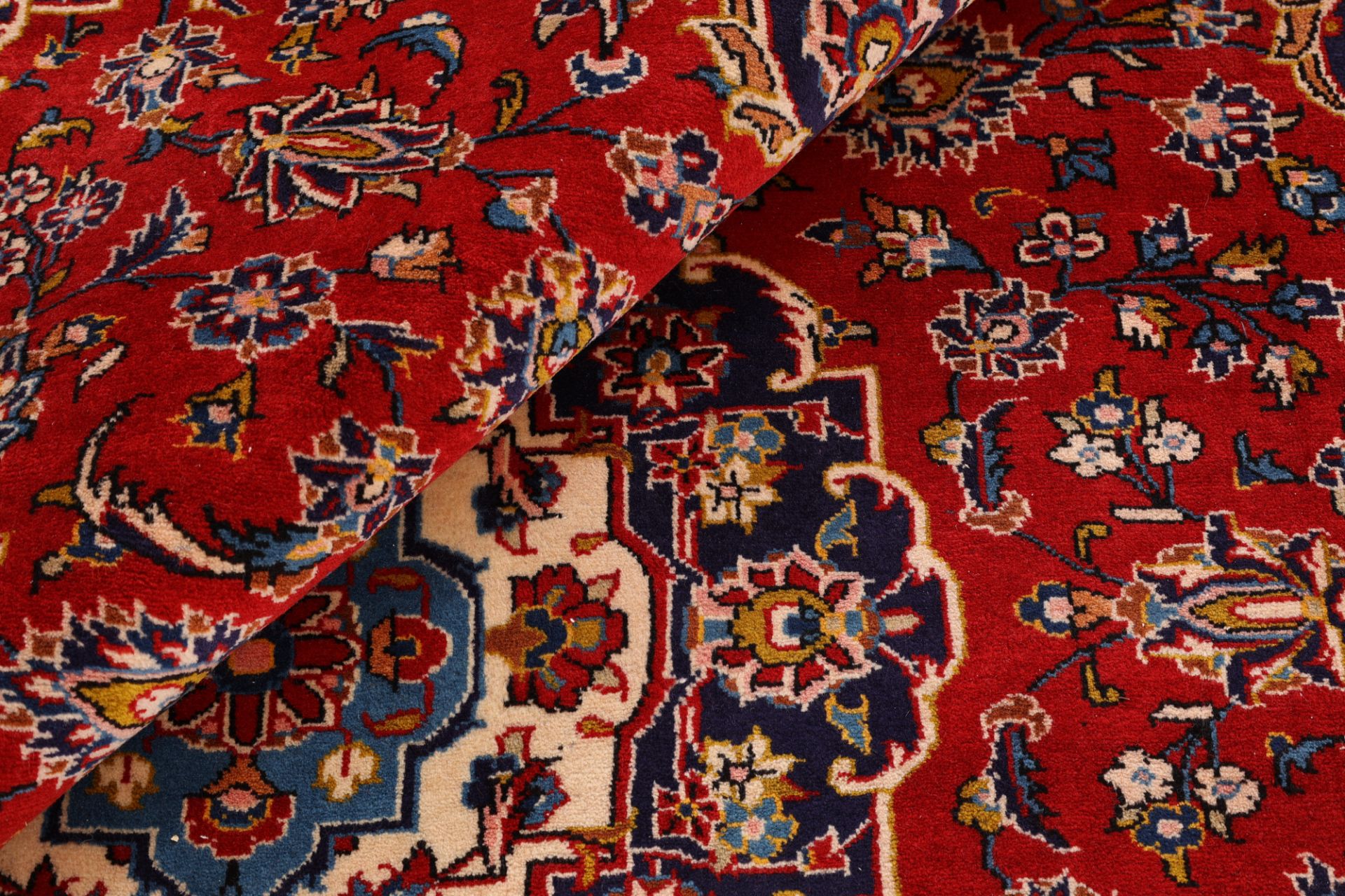 Kashan Perserteppich 200 × 294 cm aus Wolle, handgeknüpft