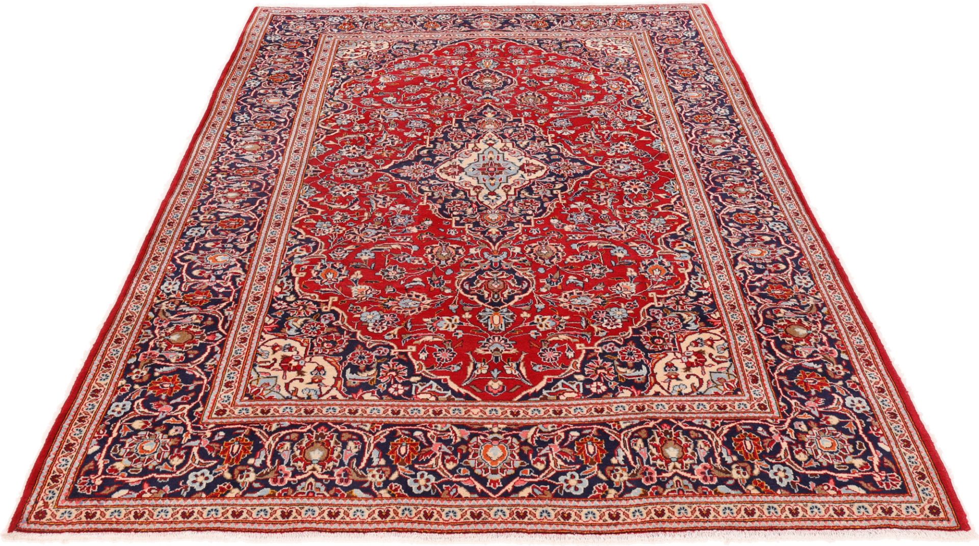Kashan Perserteppich aus Iran, 203 × 318 cm