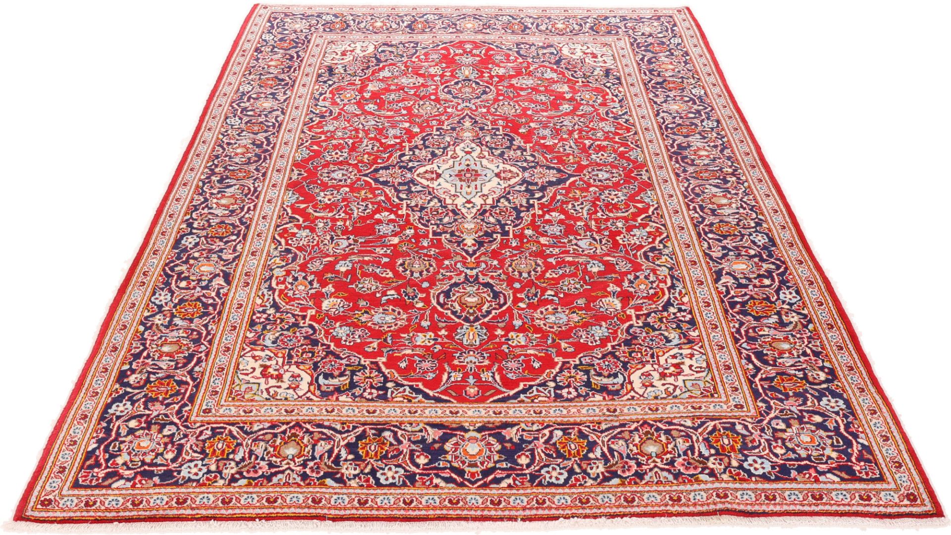 Kashan Perserteppich aus Iran, 203 × 318 cm